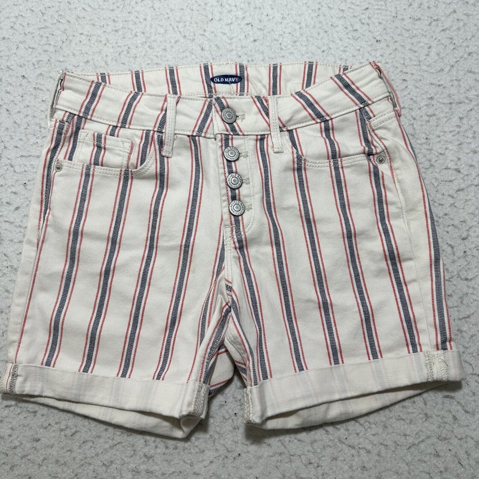 Old Navy Old Navy 0 Mid Rise 5" Inseam Denim Jean Shorts Four Buttons Size 25" / US 0 / IT 36 - 1 Thumbnail