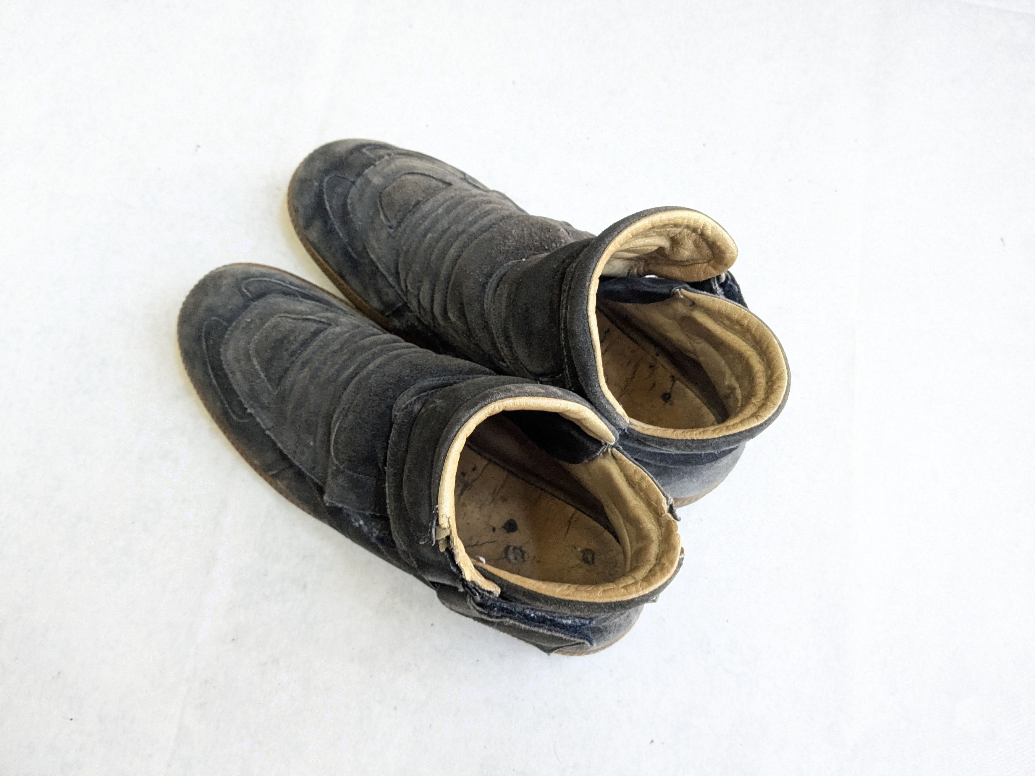 Maison Margiela Maison Margiela Moto Sneakers Navy Blue Suede 8 41 Size US 8 / EU 41 - 14 Thumbnail
