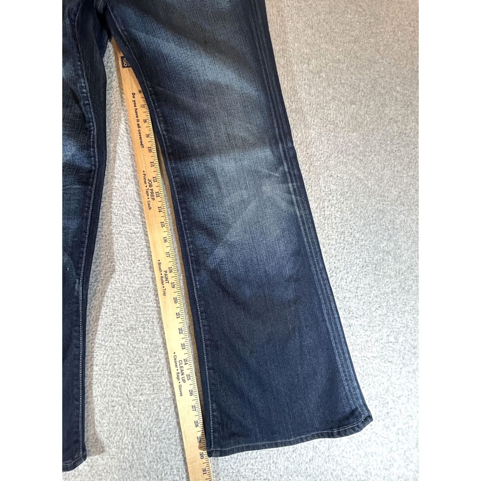 7 For All Mankind 7 For All Mankind Jeans Womens 30x30 Tripster Flare Wide Leg Y2K Boho Hippie Jeans Womens 30 Dark Blue Embroidered Pockets Vintage No Size 30" / US 8 / IT 44 - 3 Thumbnail