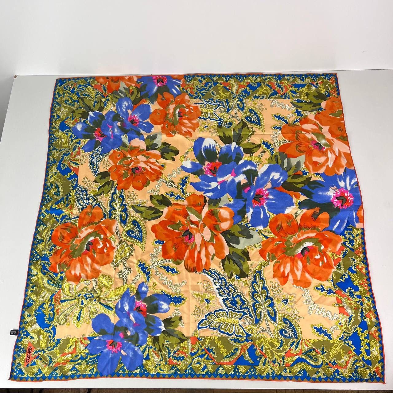Kenzo Kenzo silk 90s flower scarf Size ONE SIZE - 1 Thumbnail