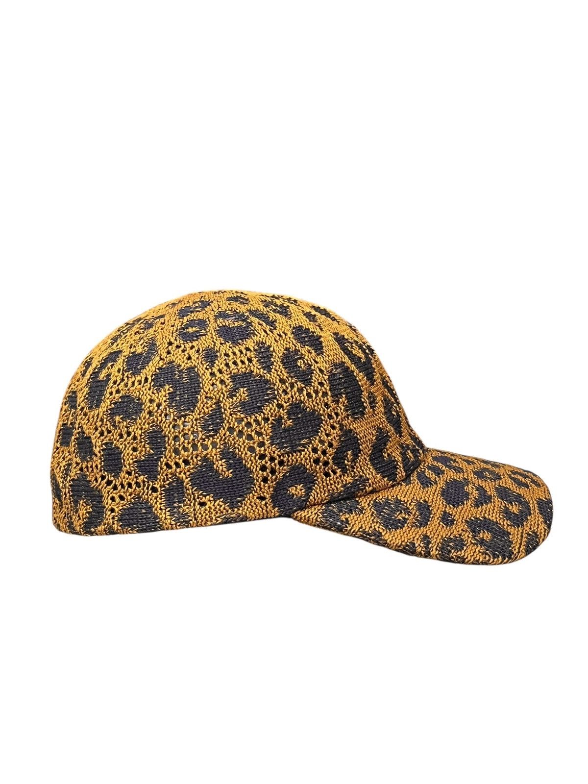 CA4LA 🐆 Gorgeous Ca4la Leopard Knit Hat w/ Chain & Stud Unisex Size ONE SIZE - 7 Thumbnail