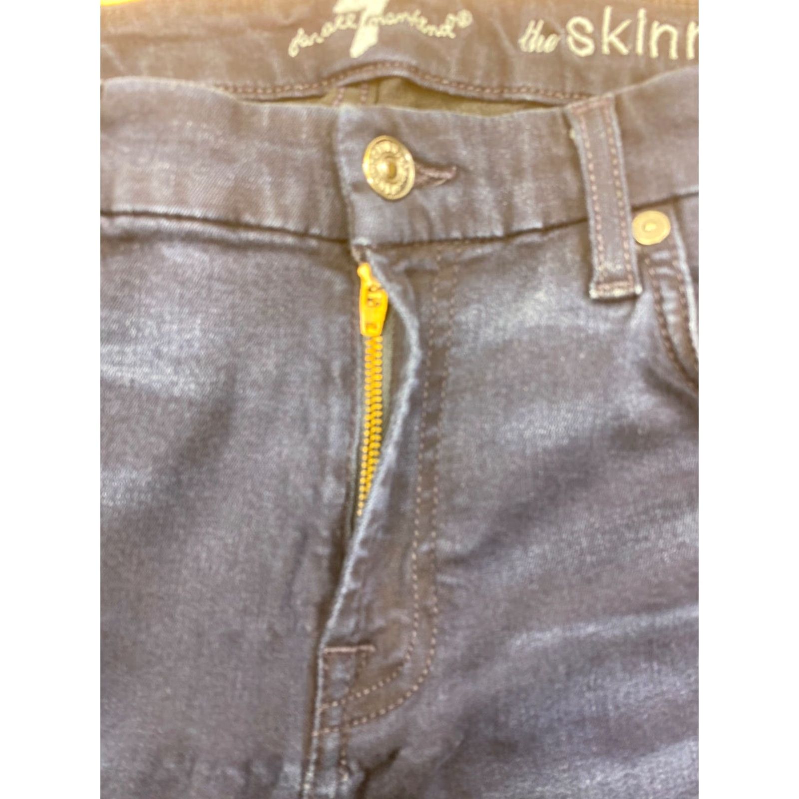 7 For All Mankind 7 for all Mankind Jeans Skinny Womens 31 Blue Casual Ankle Stretch #8059 Size 24" / US 00 / IT 34 - 3 Thumbnail