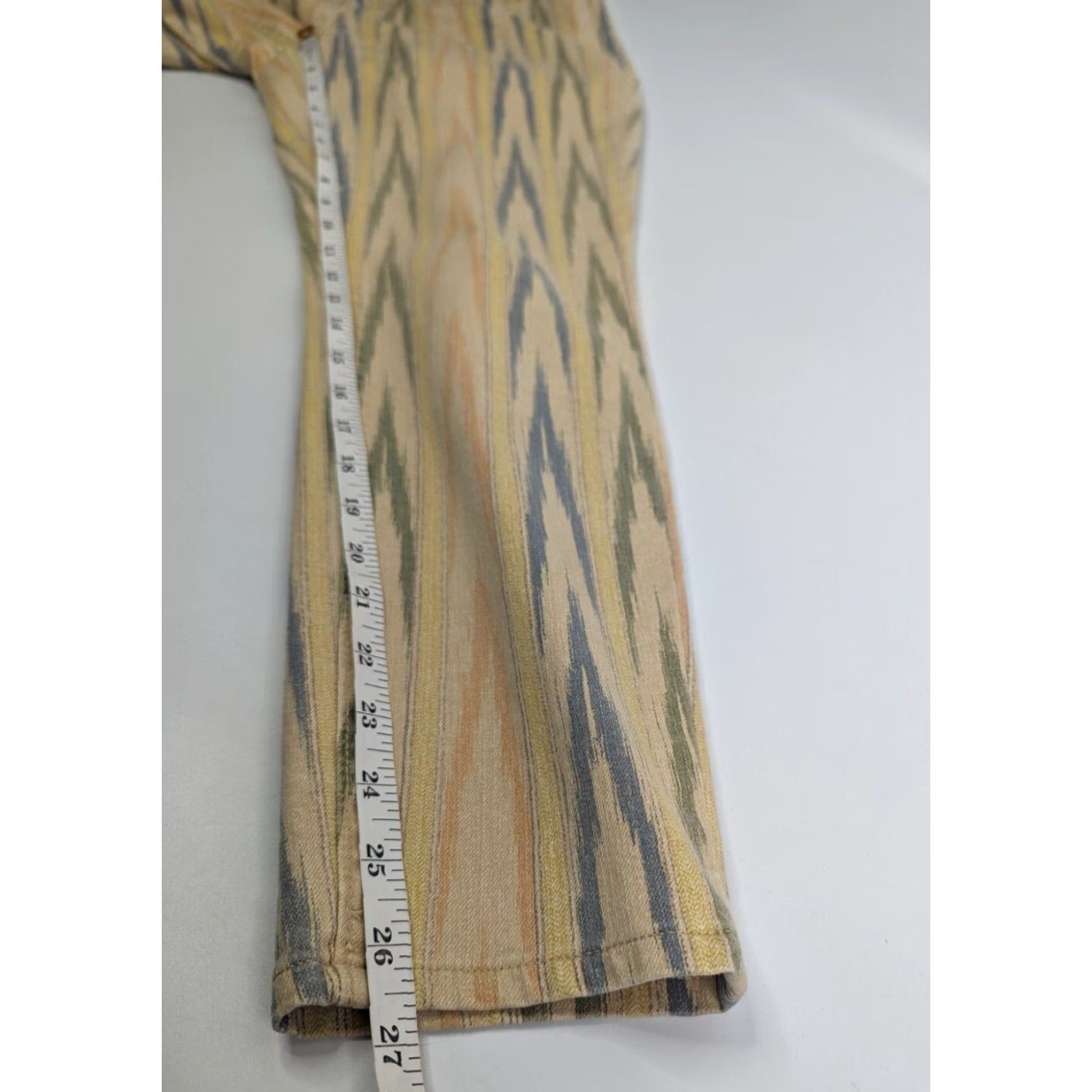 Loft LOFT Ann Taylor Curvy Skinny Ankle Jeans Pants Chevron Sand Dune Wash Beige 27/4 Modern Womens Jeans Size 27" / US 4 / IT 40 - 5 Thumbnail