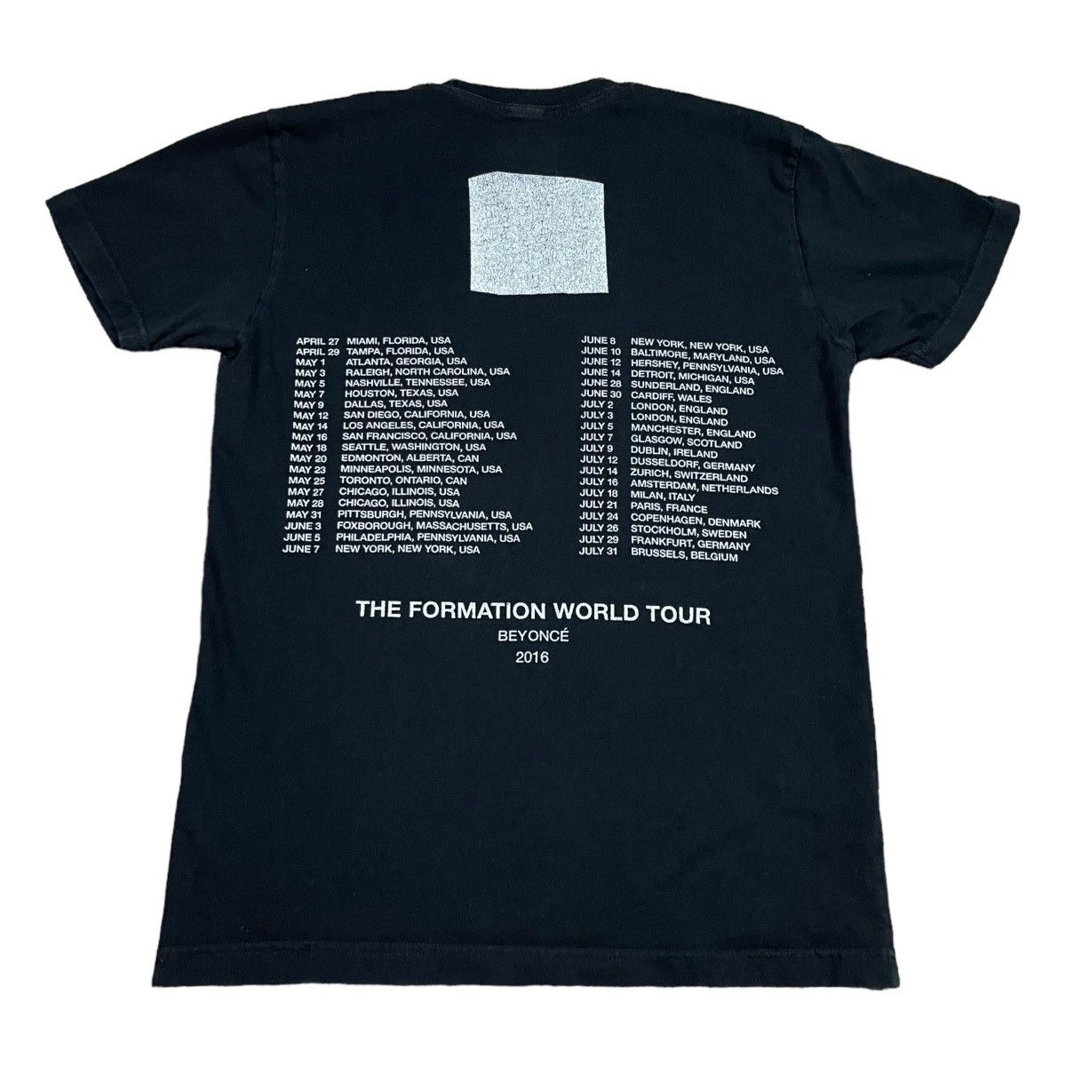 Band Tees × Beyonce Beyoncé The Formation World Tour Black Shirt Adult Medium Size US M / EU 48-50 / 2 - 4 Thumbnail