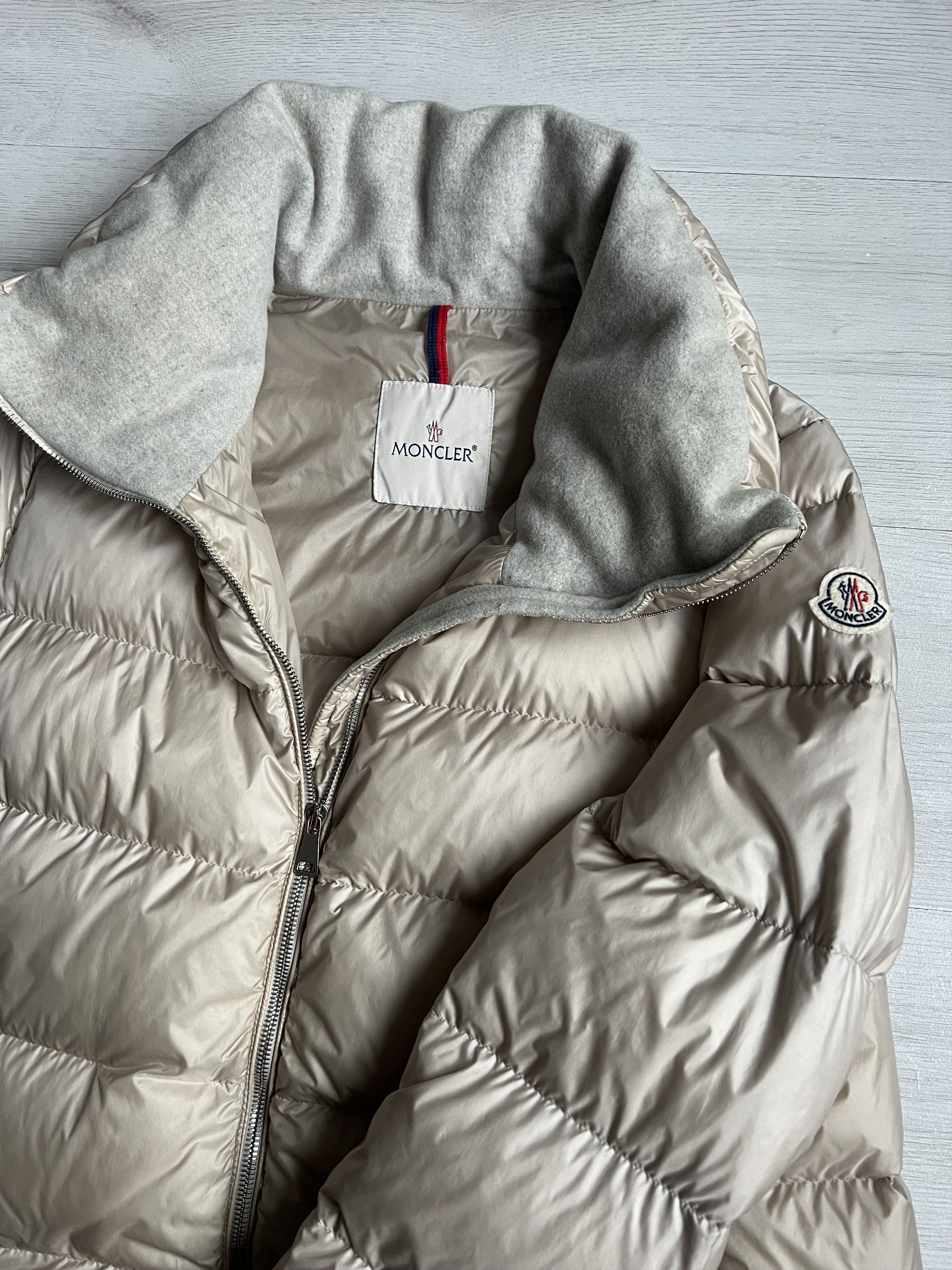 Moncler Moncler Torcyn Giubbotto Beige Padded Coat Women’s Size XL / US 12-14 / IT 48-50 - 3 Thumbnail