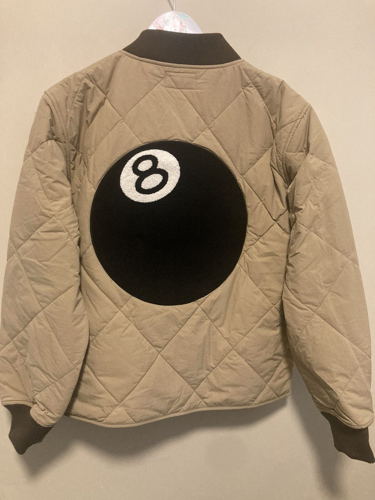 stussySTUSSY 8BALL QUILTED LINER JACKET XL