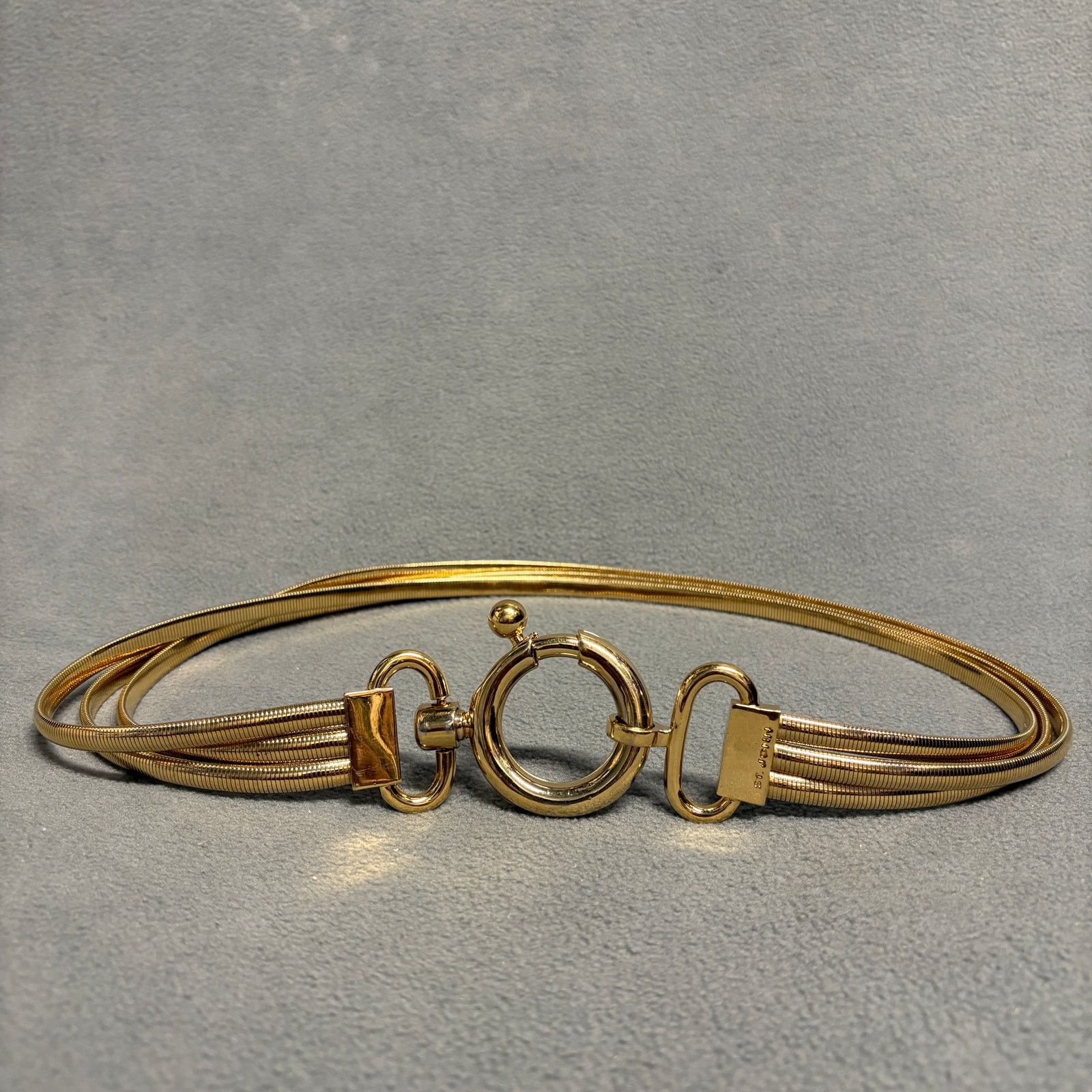 St. John St. John Gold Tone Triple Strand Chain Statement Belt Clasp Size ONE SIZE - 1 Thumbnail