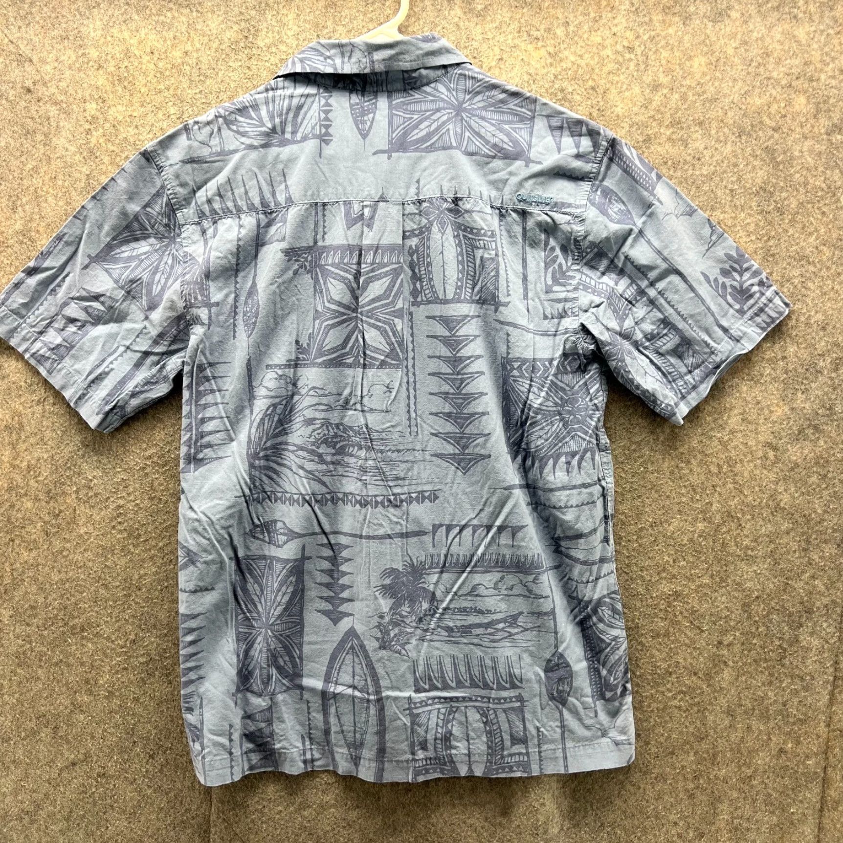 Quiksilver Quiksilver Shirt Men S Blue Floral Button-Down Waterman Small Spring Summer Fall Winter All Seasons Size US S / EU 44-46 / 1 - 2 Thumbnail