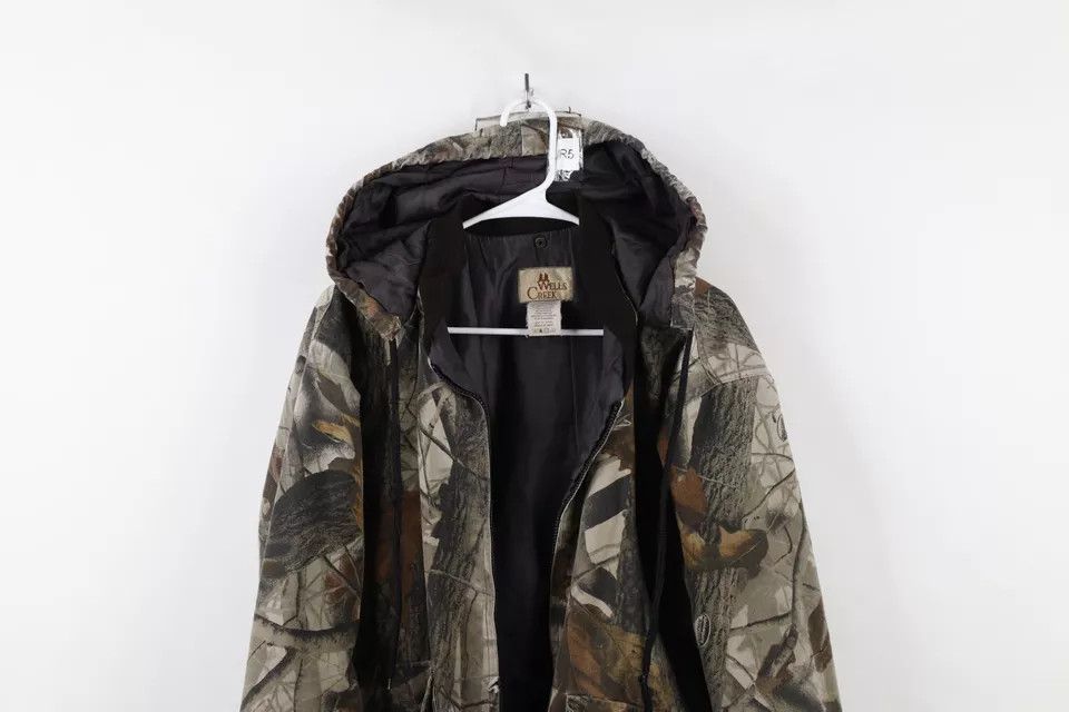 Vintage Vintage 90s Streetwear Camouflage Hooded Jacket AS IS Size US M / EU 48-50 / 2 - 2 Thumbnail