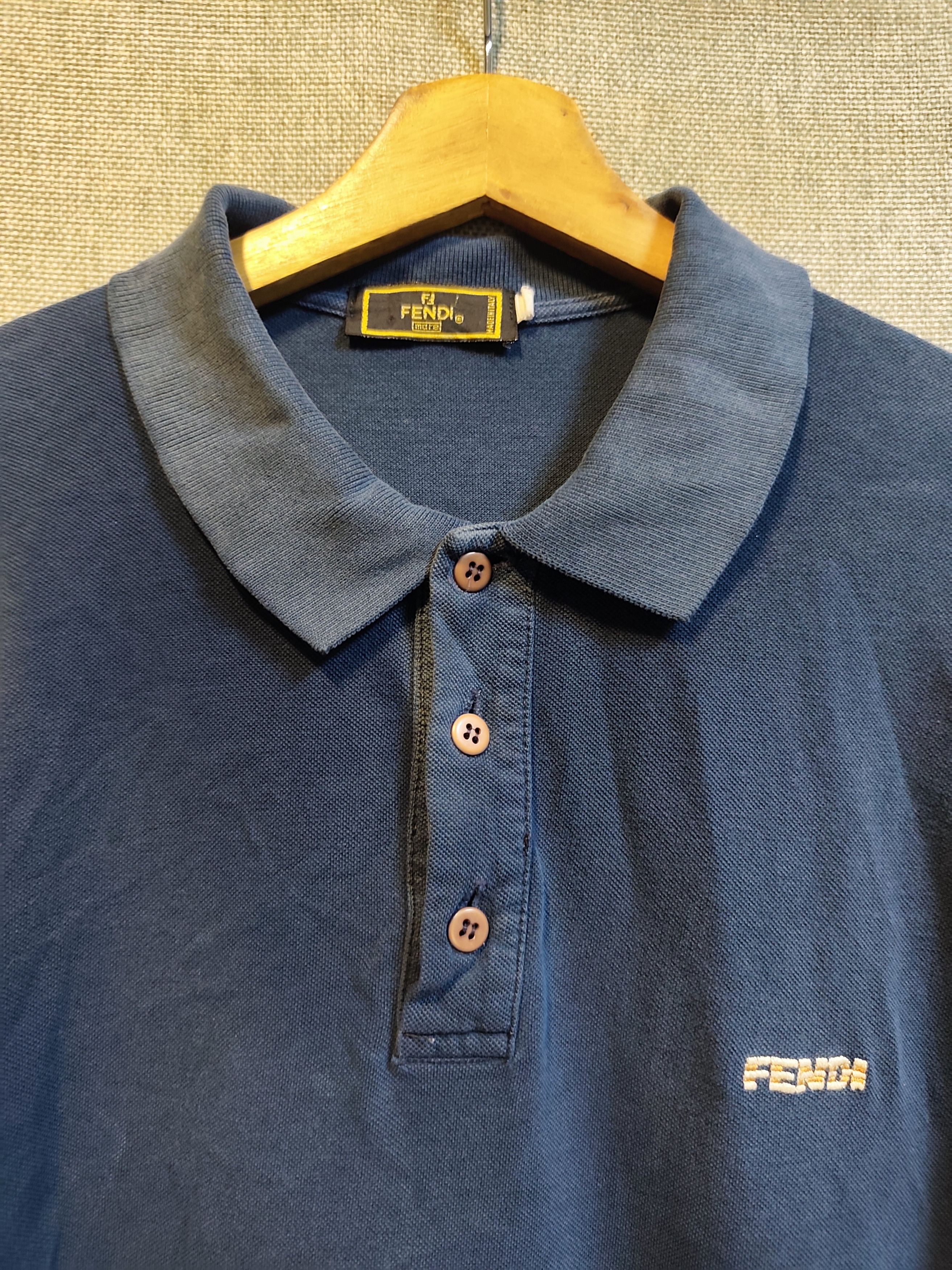 Fendi Fendi Polo Shirt Sunfaded Size US M / EU 48-50 / 2 - 3 Thumbnail