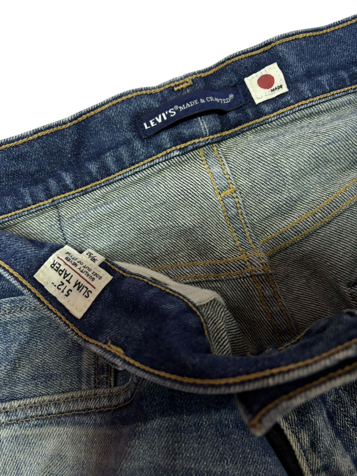 Levi's Vtg Y2k Levis Japan 512 Distressed Jeans Size US 30 / EU 46 - 7 Thumbnail