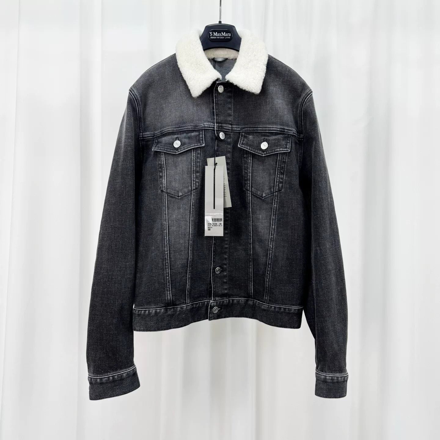 Dior Dior Lamb Fur Collar Denim Jacket Size US XL / EU 56 / 4 - 1 Thumbnail