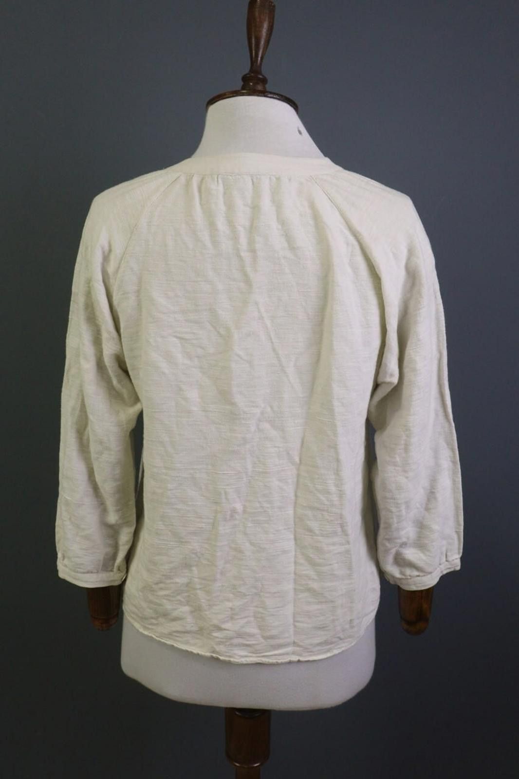 A.P.C. A.P.C White 100% Cotton Round Neck Blouse Top Size 38 Size M / US 6-8 / IT 42-44 - 12 Thumbnail