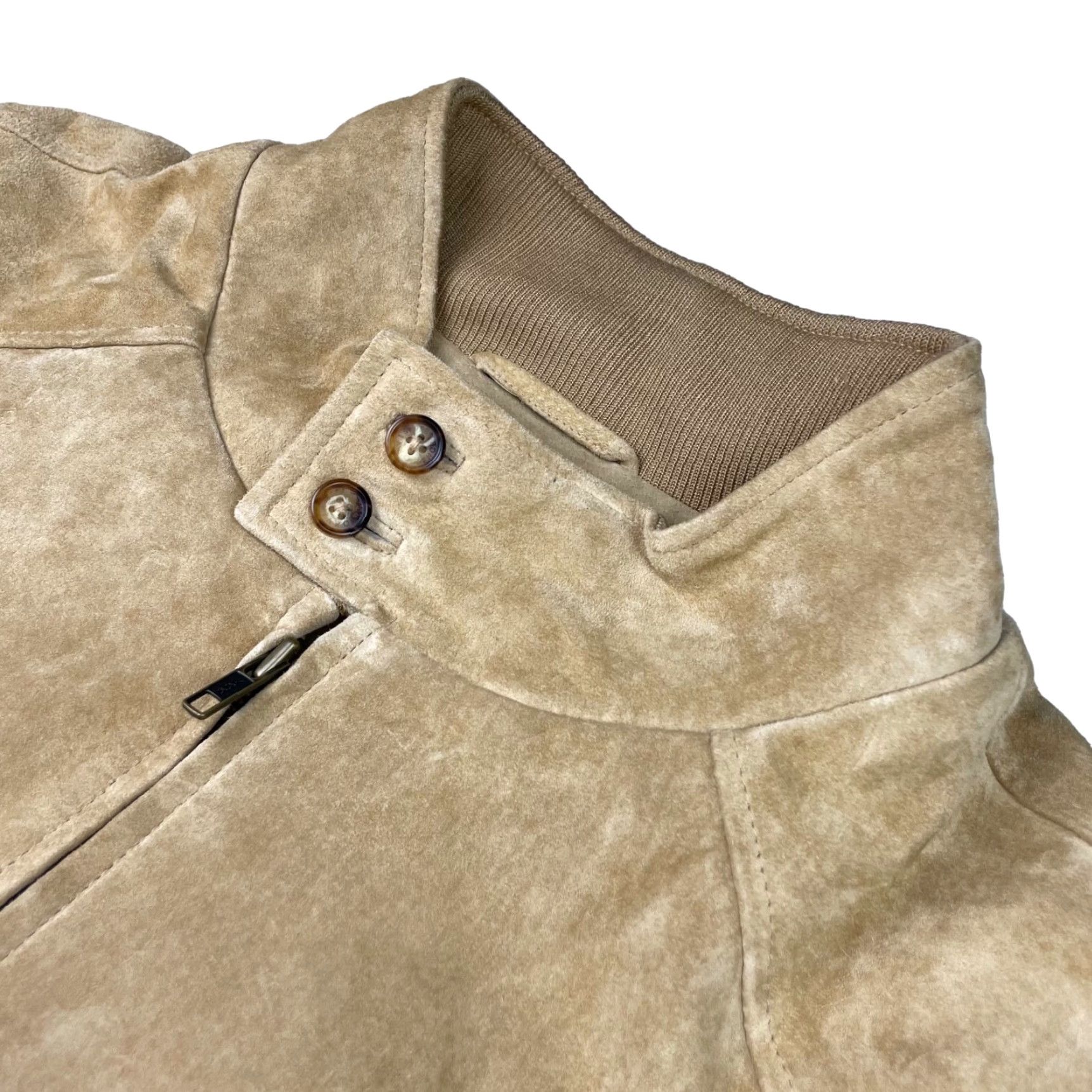 Orvis VINTAGE Orvis Bomber Jacket Beige XL Men’s Full Zip Plaid Liner 100% Suede Leather Size US XL / EU 56 / 4 - 2 Thumbnail