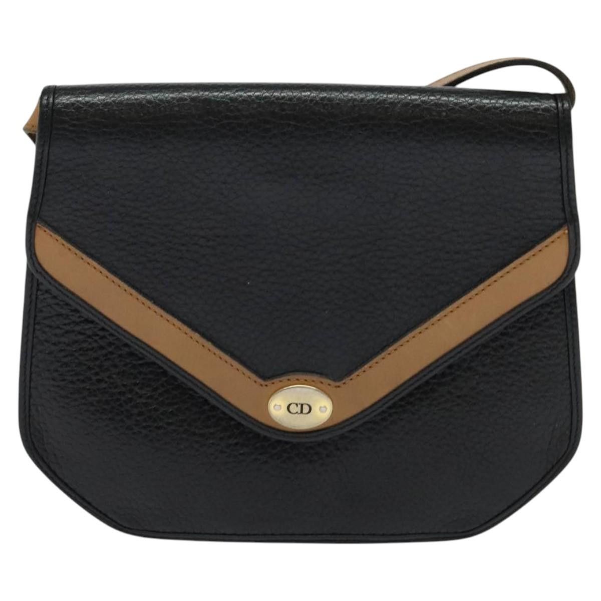 Dior DIOR Shoulder Bag Leather Black Gold Size ONE SIZE - 2 Thumbnail