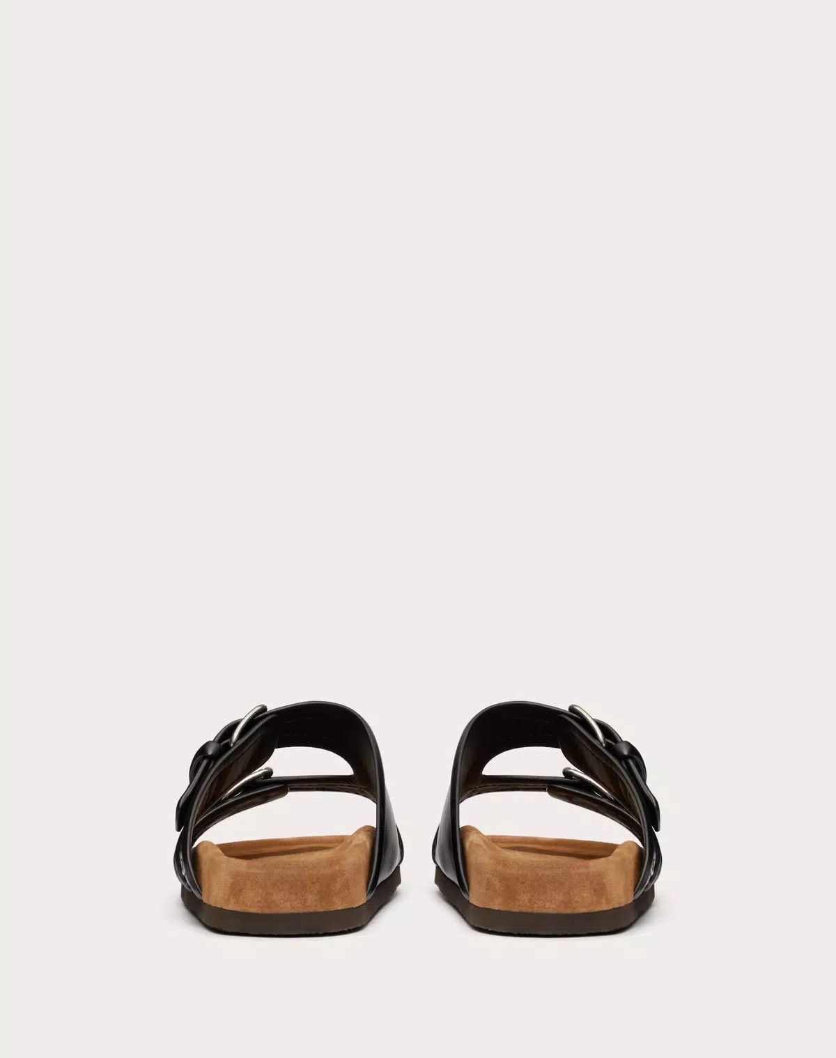 Valentino oc11z0625 Fussfrend Calfskin Slide Sandal in Black/Brown Size US 12 / EU 45 - 3 Thumbnail