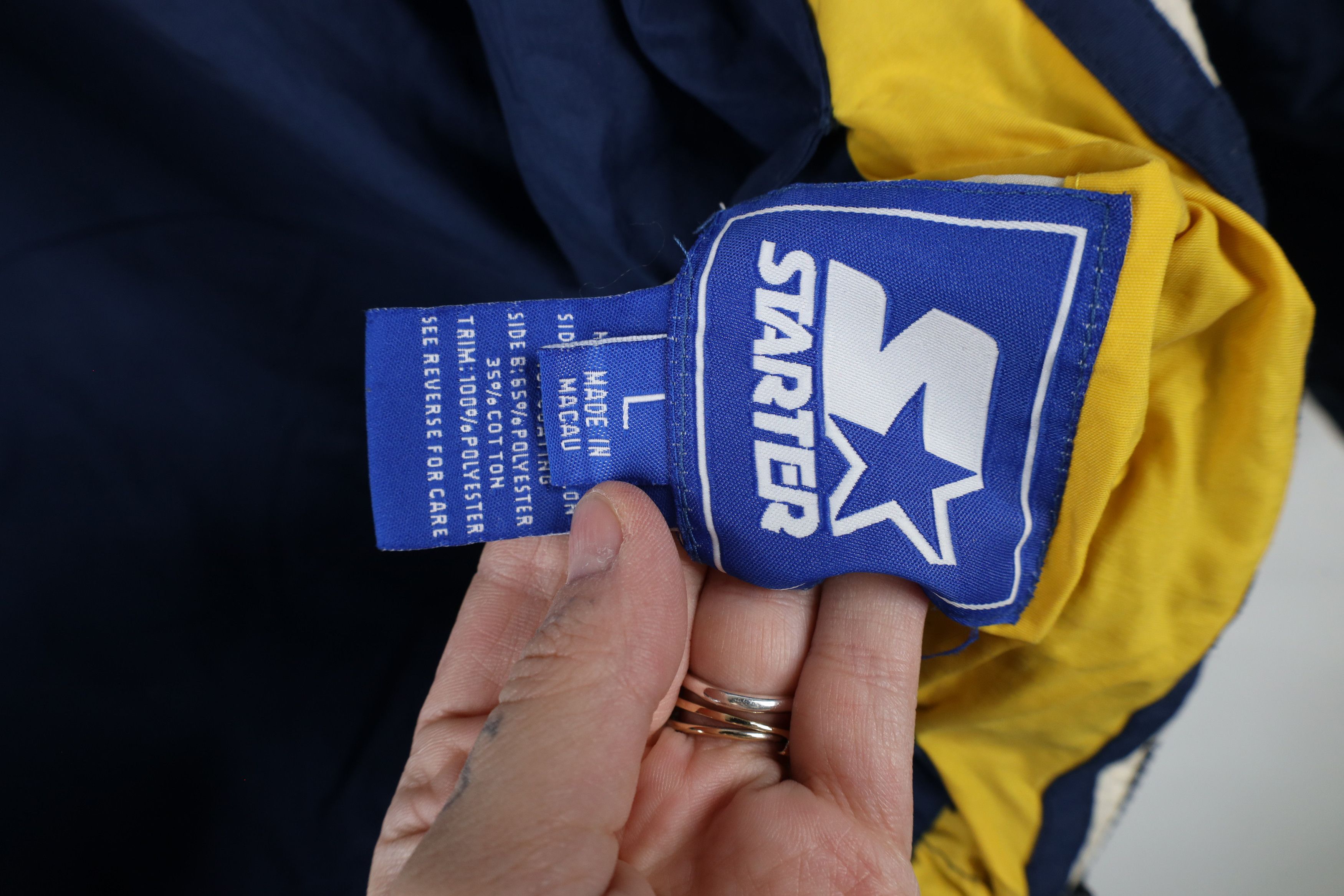 Starter × Vintage Vintage 90s Starter Reversible University of Michigan Jacket Size US L / EU 52-54 / 3 - 7 Thumbnail
