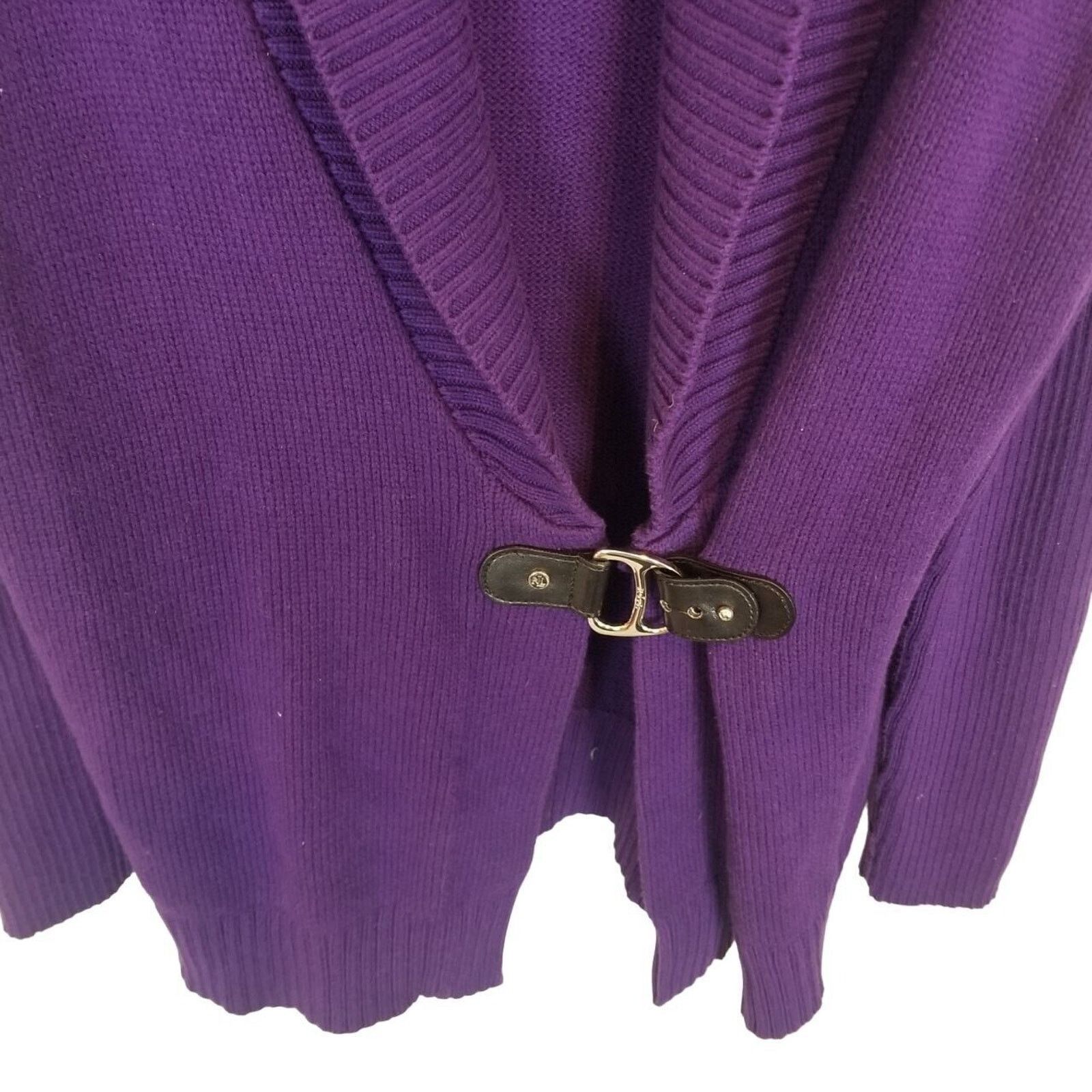 Lauren Ralph Lauren Lauren Ralph Lauren Womens Cardigan Sweater Sz XL Heavy Knit Size XL / US 12-14 / IT 48-50 - 3 Thumbnail