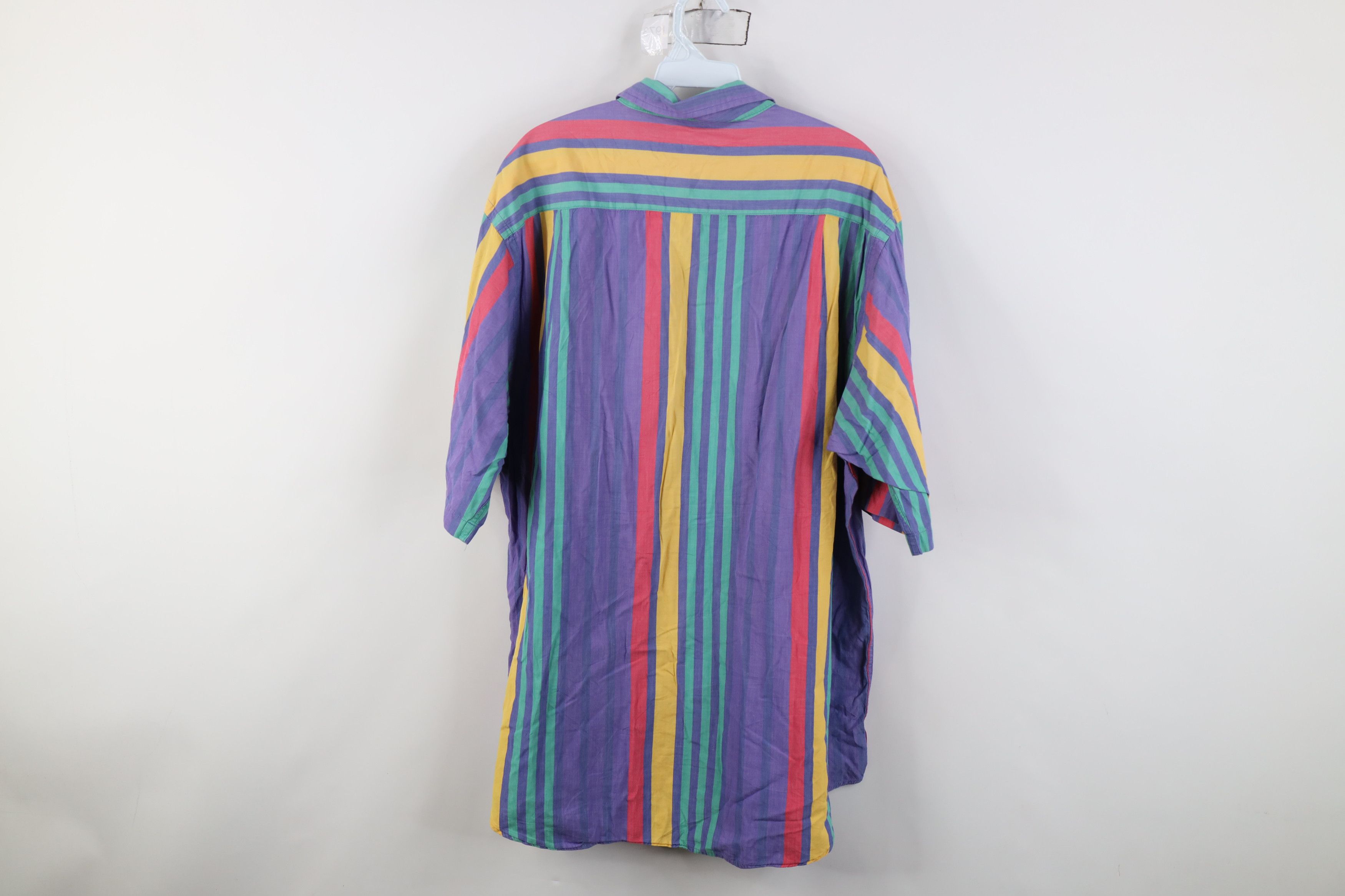 Nautica Vintage 90s Nautica Striped Short Sleeve Button Shirt Size US L / EU 52-54 / 3 - 12 Thumbnail