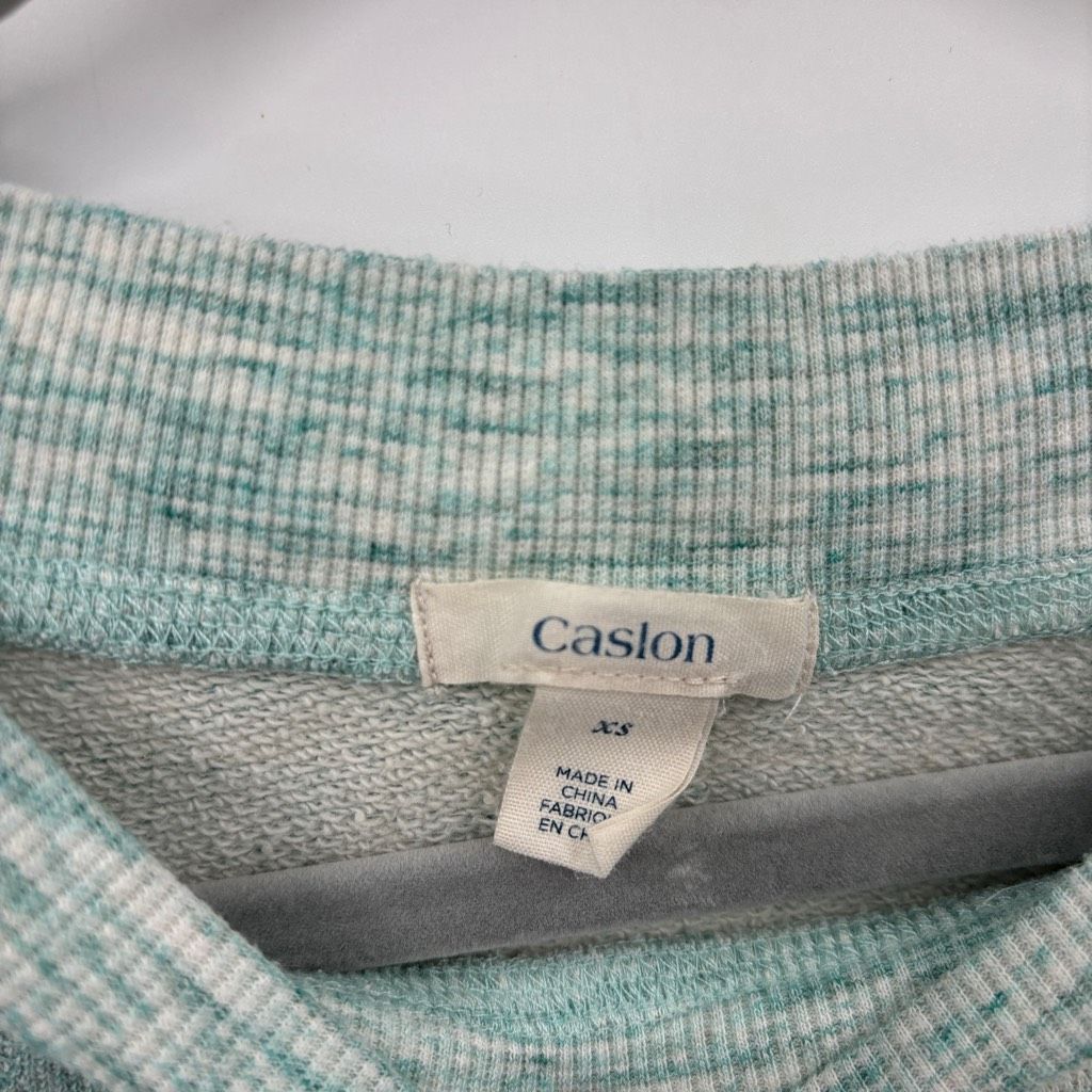 Other Caslon Crew Neck Long Raglan Sleeve Pullover Sweater Heather Mint Green Size XS Size XS / US 0-2 / IT 36-38 - 3 Thumbnail