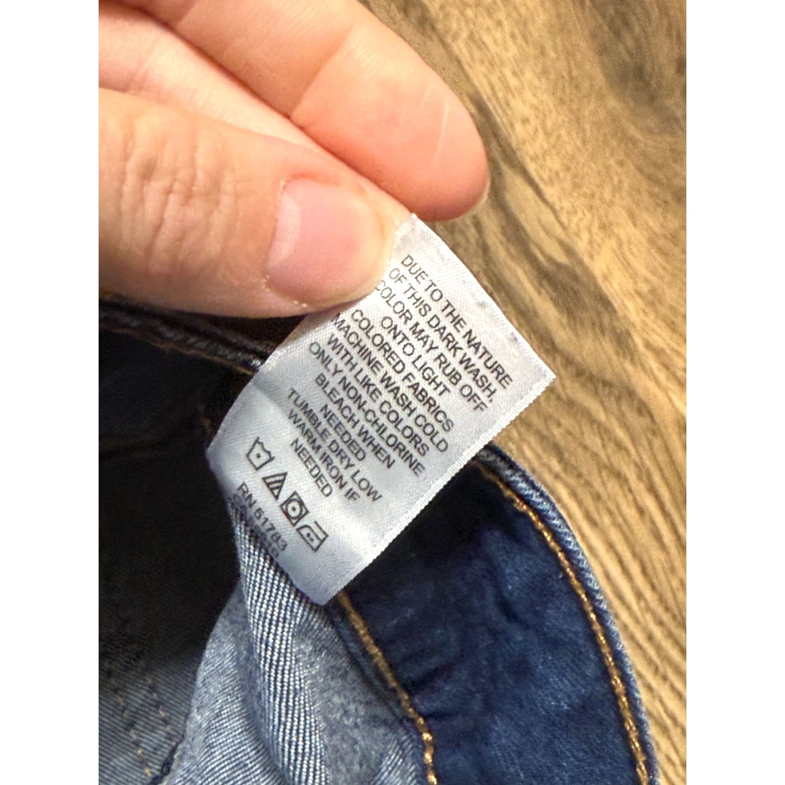 Vintage Maurices Jeans Women's Size Large Blue Denim Straight Leg Regular Rise 29.5in Inseam 5-Pocket Design Size 24" / US 00 / IT 34 - 7 Thumbnail
