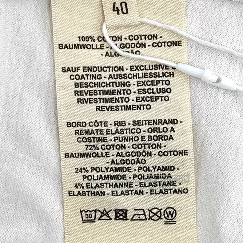 Hermes Hermes White Lock Stitch Printed Cotton Crew Neck Short Sl Size S / US 4 / IT 40 - 7 Thumbnail