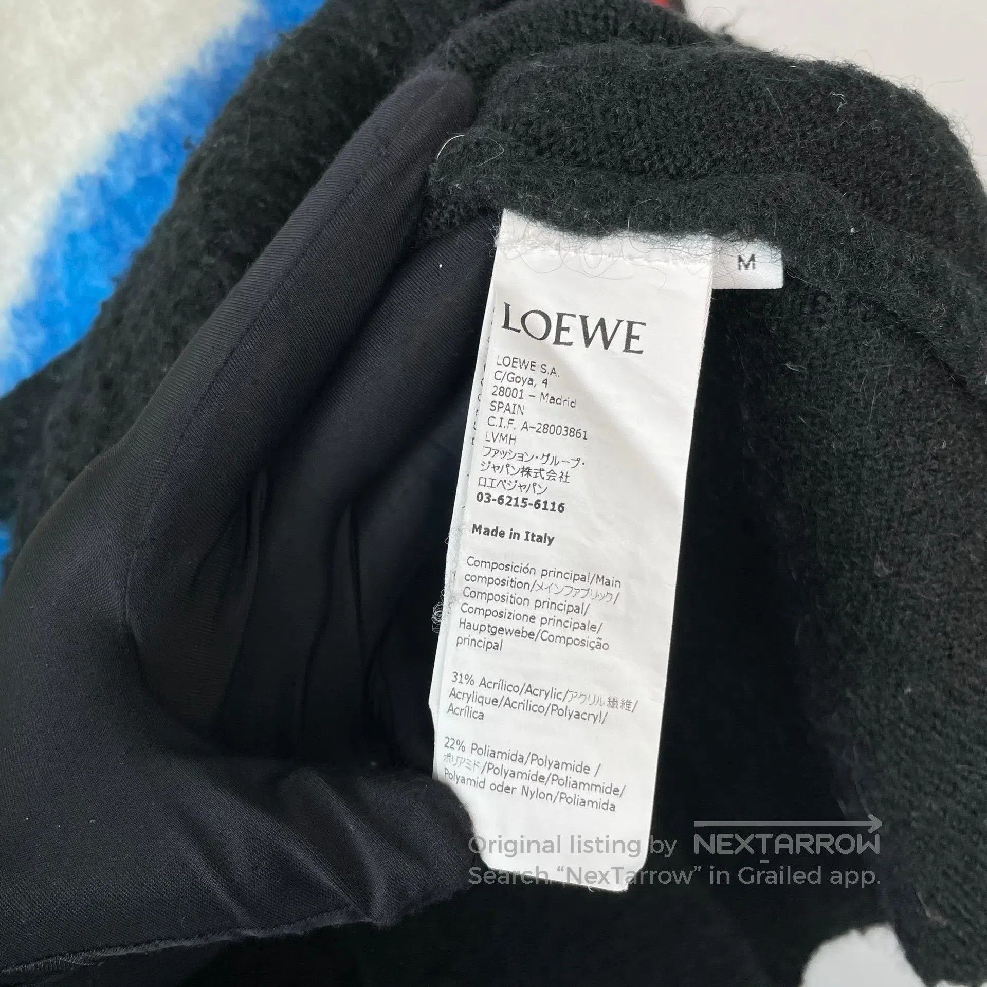 Loewe Loewe Color Block Logo Knit Round-neck Top| Size M / US 6-8 / IT 42-44 - 5 Thumbnail