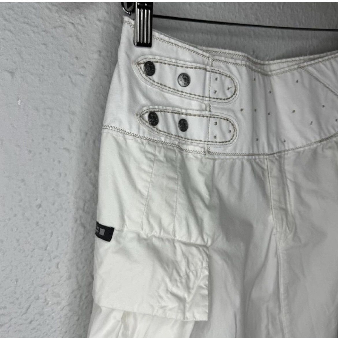 Marithe + Francois Girbaud × Vintage Marithe Francois Girbaud White Skirt Avant Garde Size 26" / US 2 / IT 38 - 2 Thumbnail