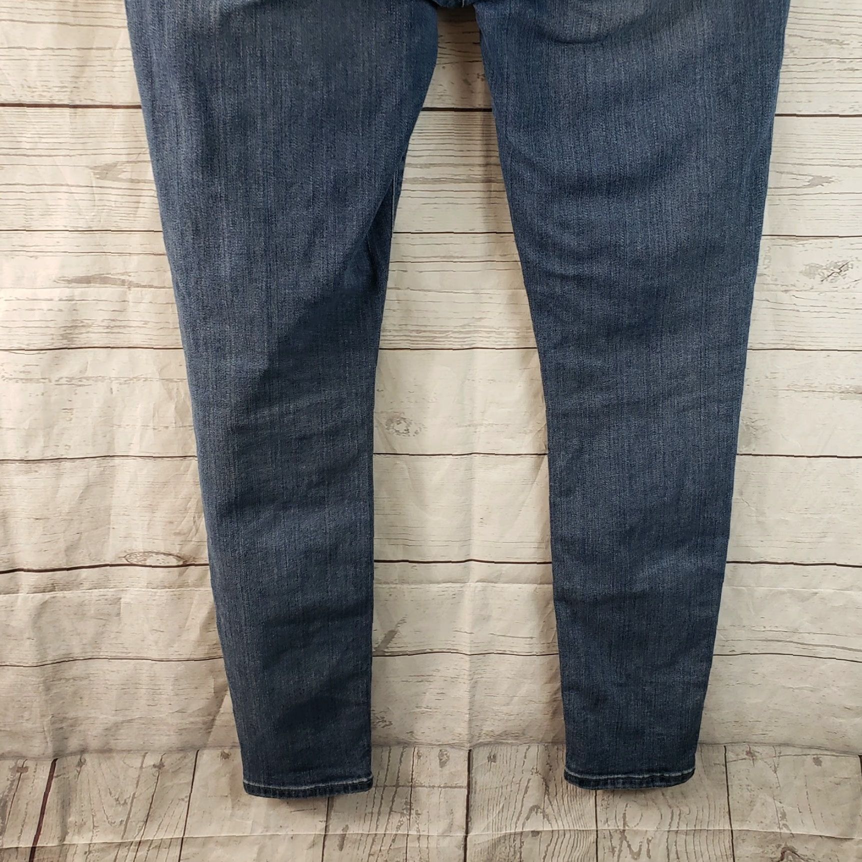 Asos ASOS Womens Skinny Jeans Sz 30/32 Blue Medium Wash Mid Rise Jeans - Regular Waist 16.5" Inseam 28" Womens Size 30" / US 8 / IT 44 - 5 Thumbnail