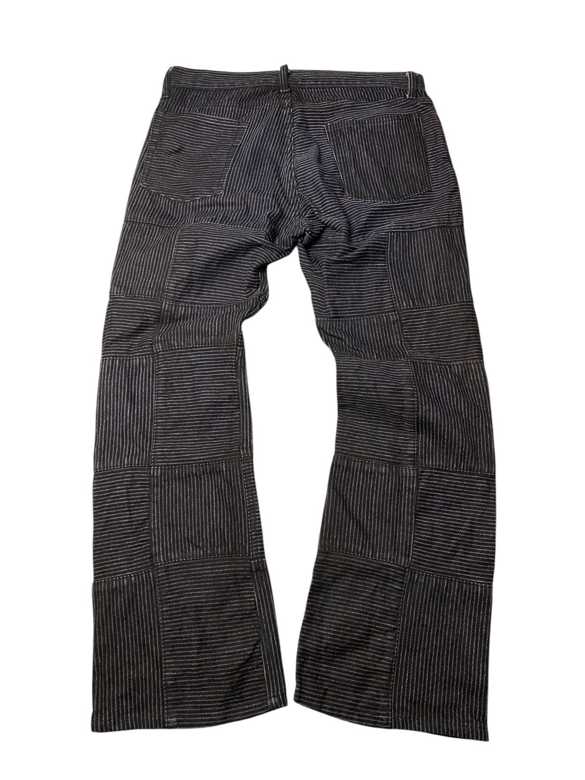 If Six Was Nine 2000's Rupert Difference Hagi Striped Flared Jeans Size US 31 - 2 Thumbnail