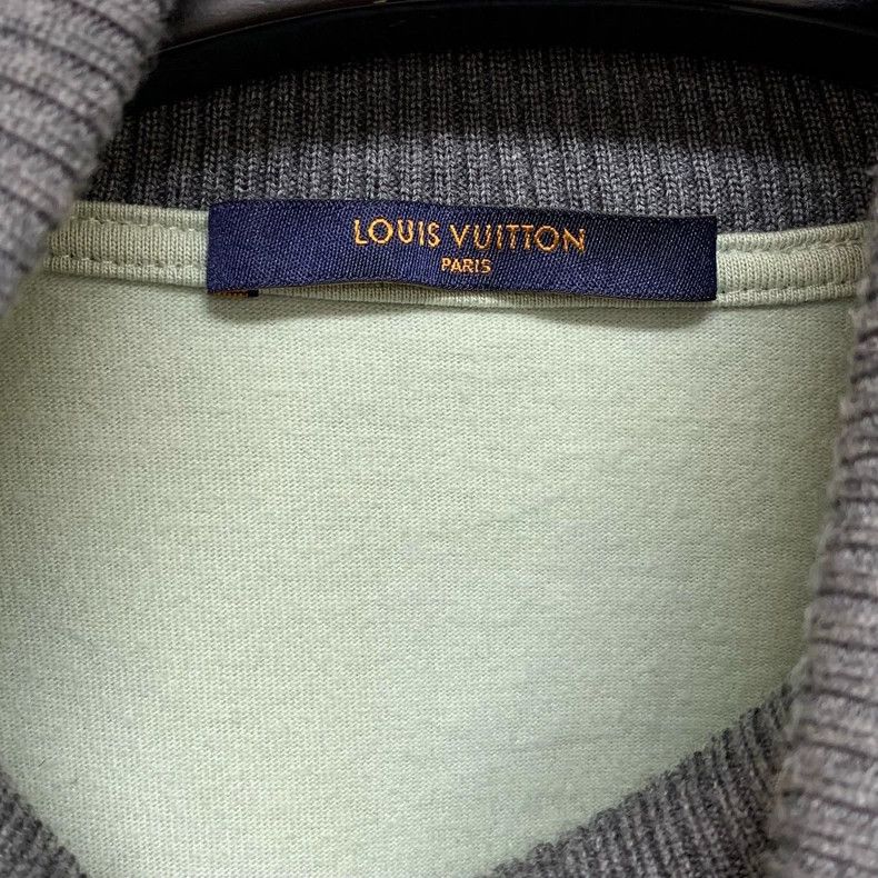Louis Vuitton Mint green fake two-piece sweatshirt