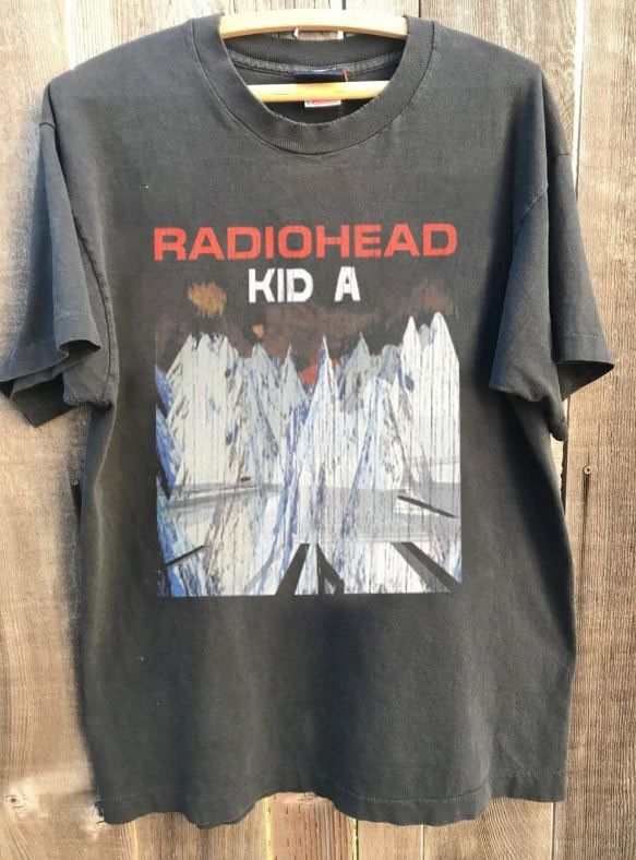 Other Radiohead Kid A Tour Band Charcoal Unisex T shirt Size US L / EU 52-54 / 3 - 1 Preview