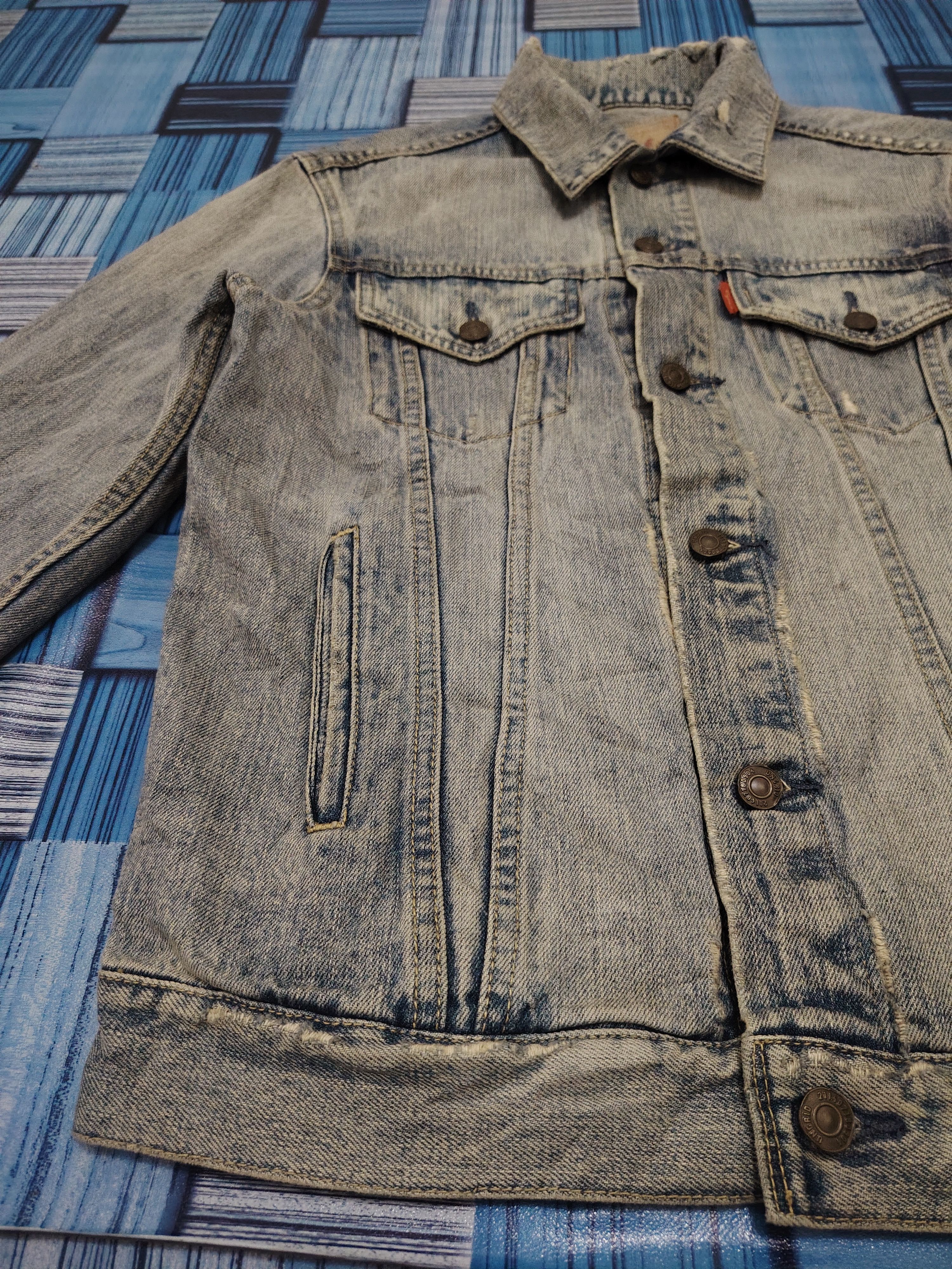 Japanese Brand 💥Insane💥 Ungrid 211407180904 Distressed denim Jacket Size M / US 6-8 / IT 42-44 - 17 Thumbnail