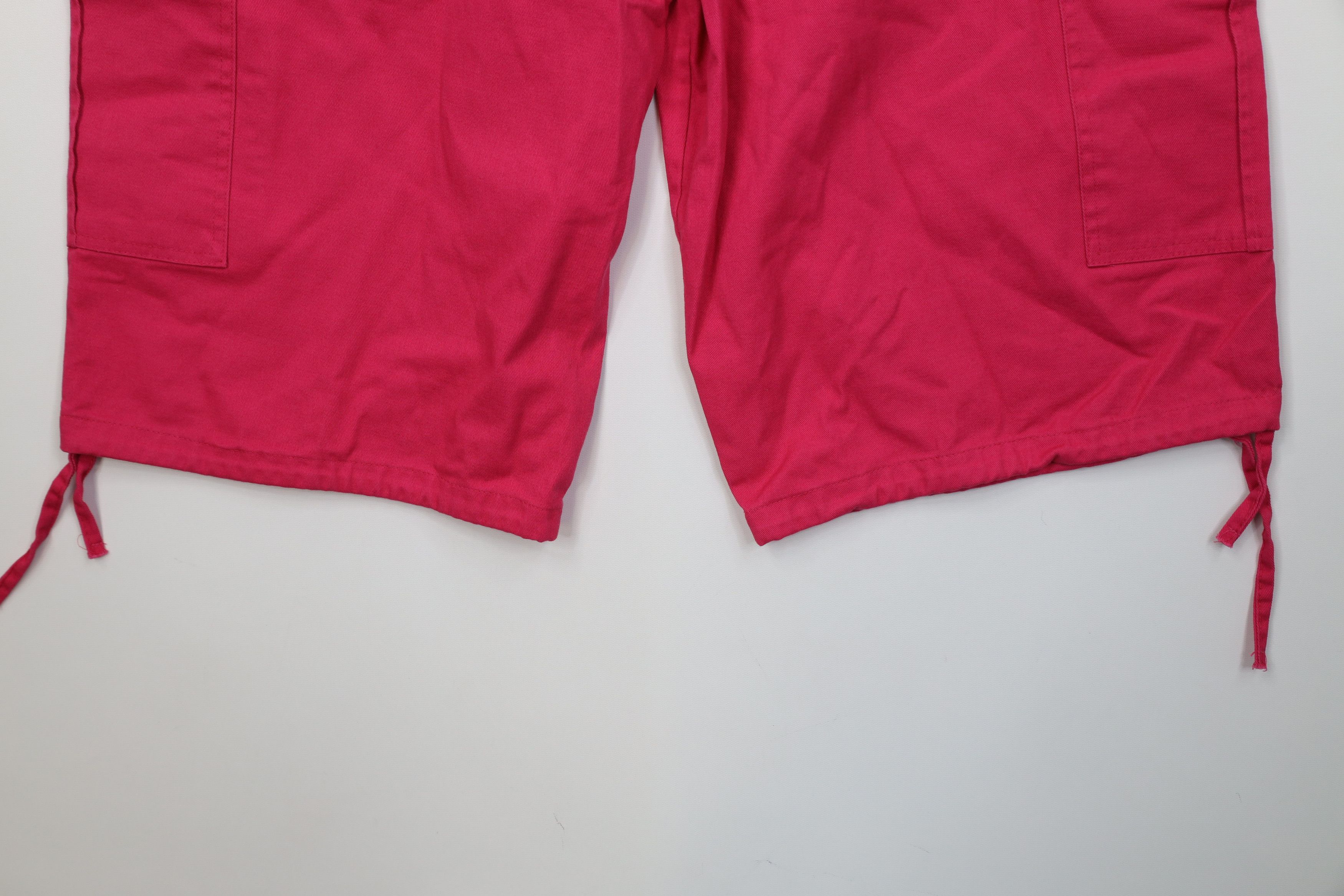 Vintage Vintage 90s Y2K Streetwear Fit Cargo Shorts Pink Cotton Size US 32 / EU 48 - 12 Thumbnail