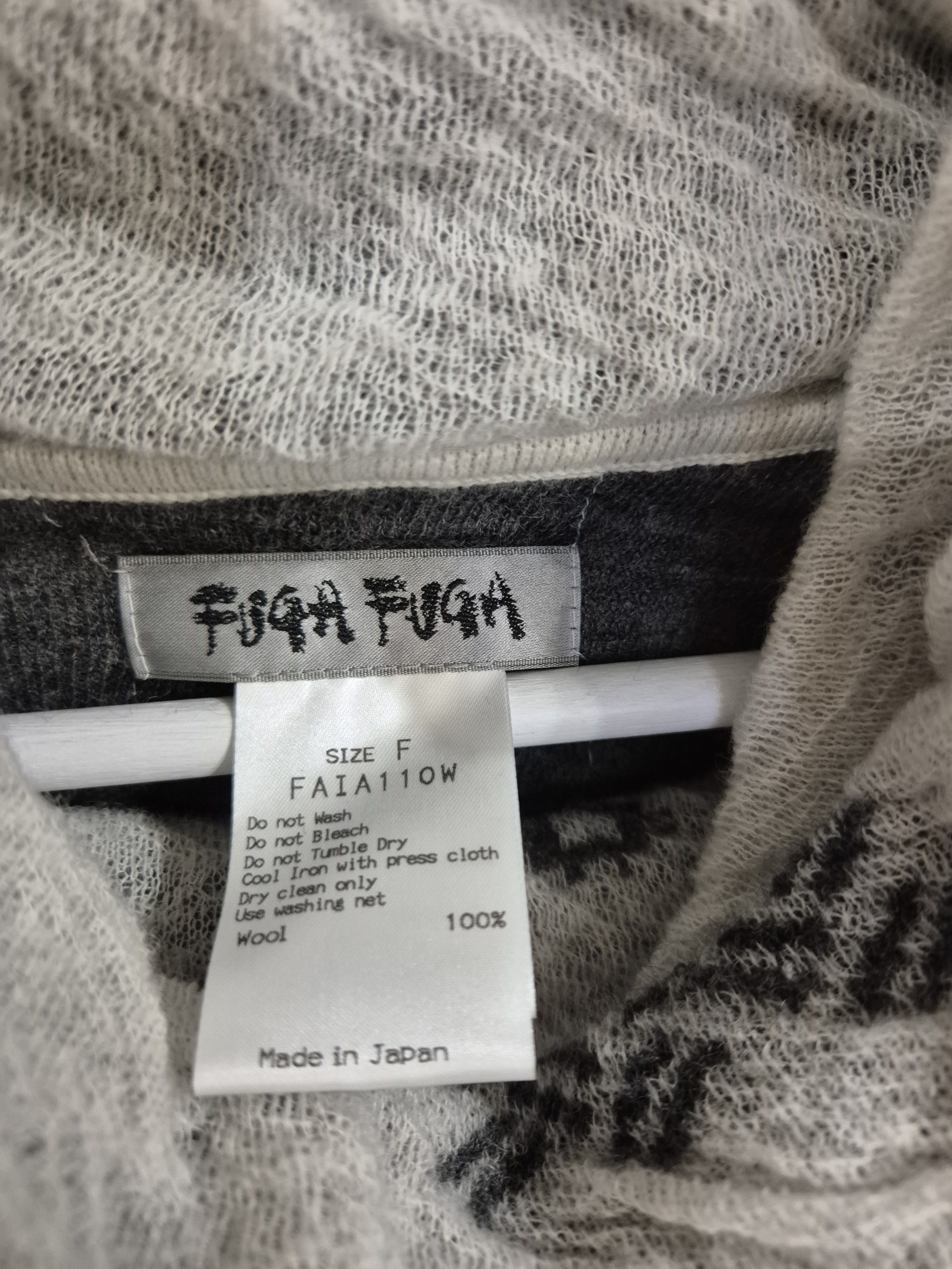Japanese Brand FUGA FUGA Sato Seni Japan Wool Asymmetric Oversized Sweater Size ONE SIZE - 3 Thumbnail