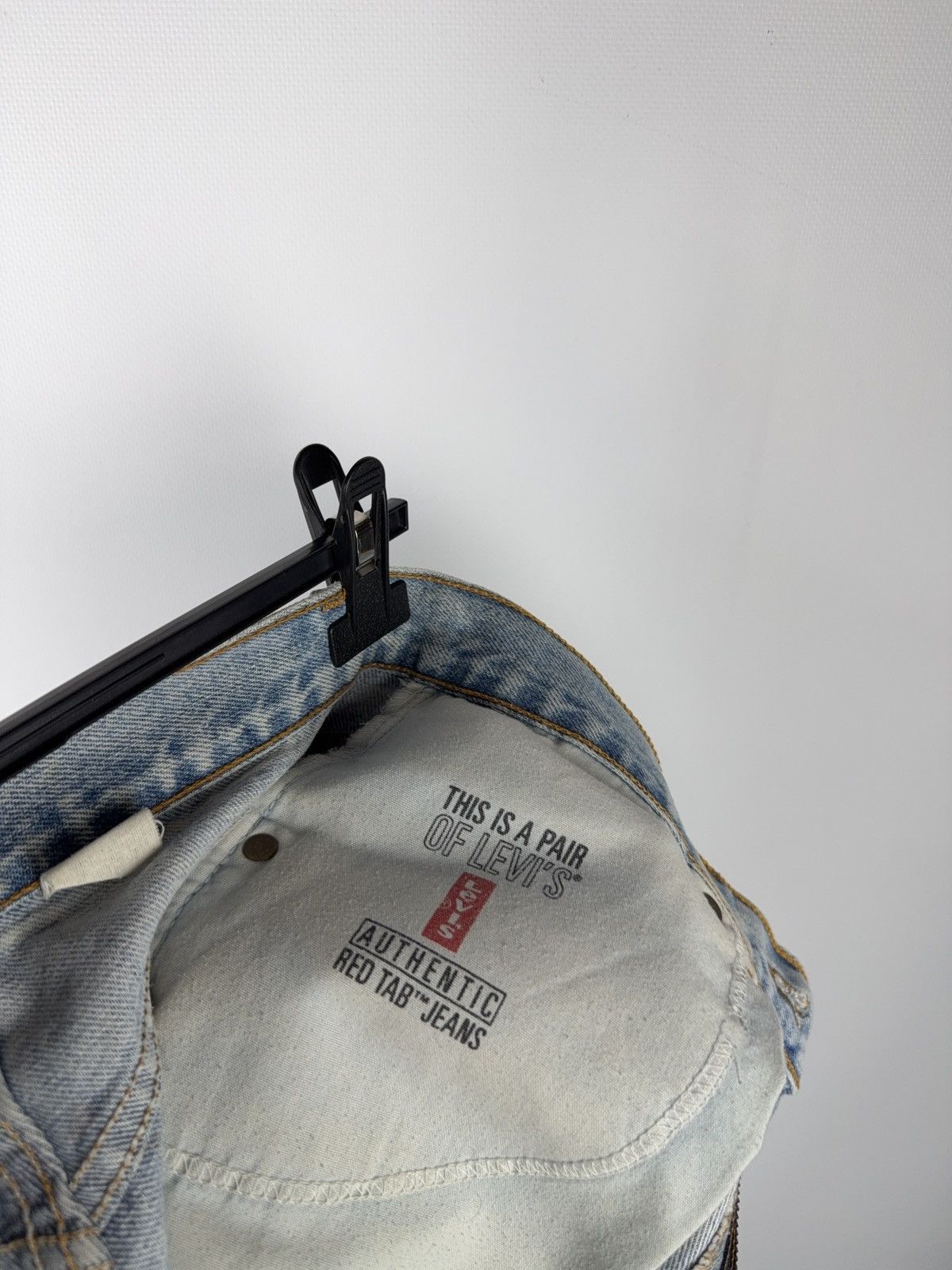 Levi's Vintage Clothing 90s Distressed Levi’s 501 Cut Off High Rise Denim Shorts Y2K Size 28" / US 6 / IT 42 - 15 Thumbnail
