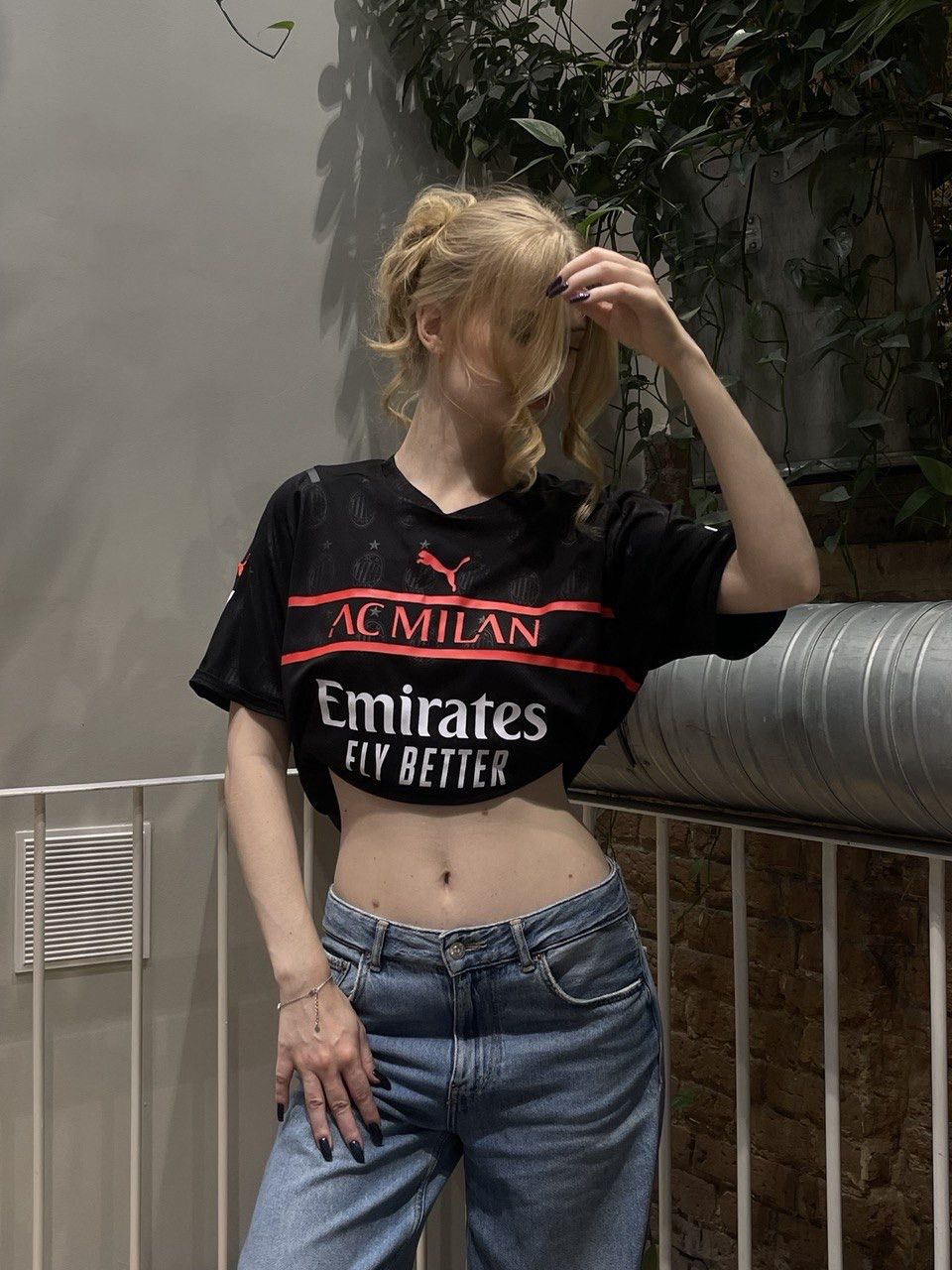 Puma × Vintage MILAN PUMA 2021/2022 FOOTBALL THIRD JERSEY #19 THEO Size US L / EU 52-54 / 3 - 4 Thumbnail