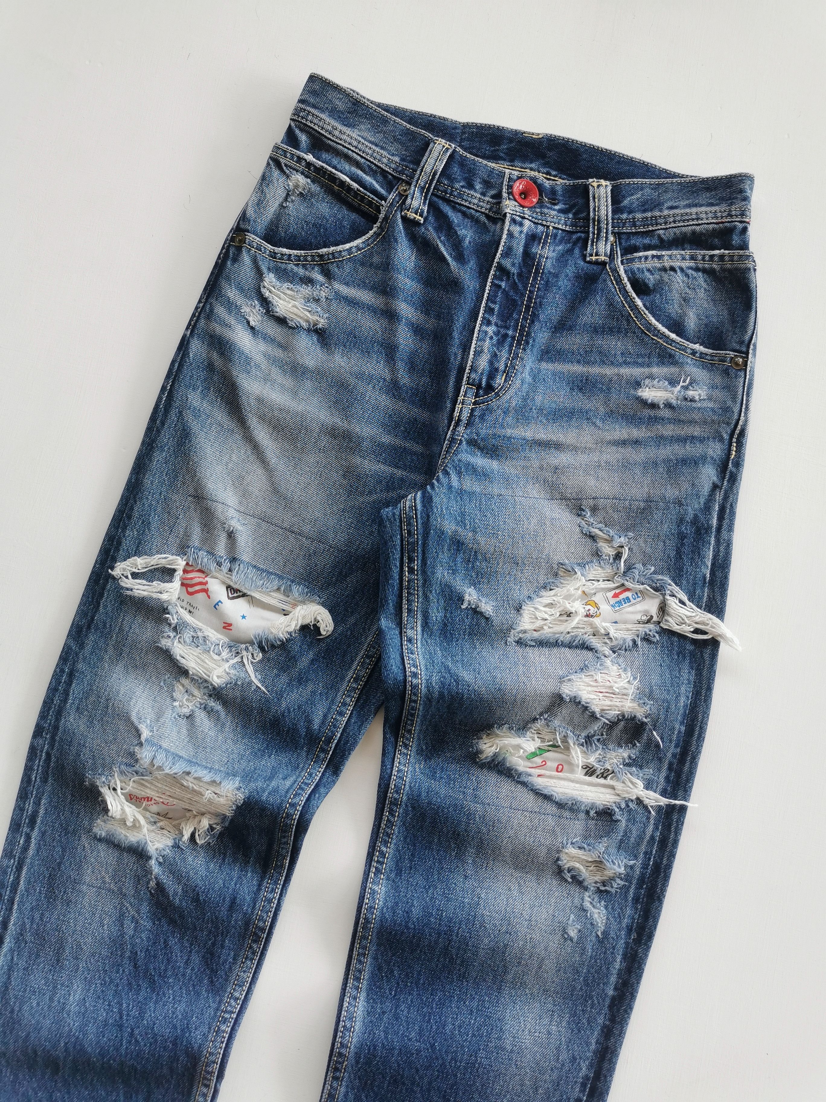 Kapital Grunge Rodeo Crown Jeans Size 28" / US 6 / IT 42 - 7 Thumbnail