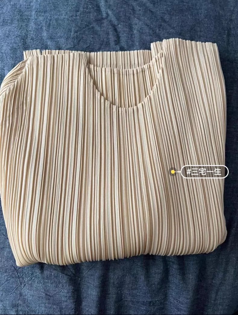 Issey Miyake Issey Miyake size:3 Yellow pleated long-sleeved shirt Size L / US 10 / IT 46 - 6 Thumbnail