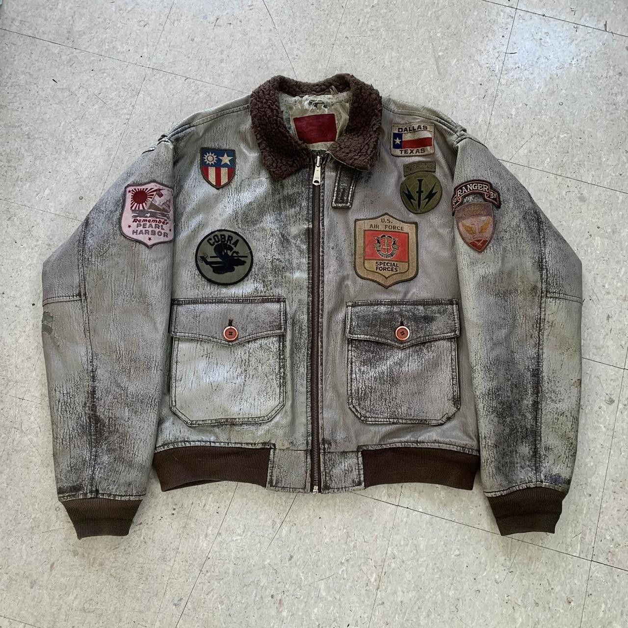 Vintage Vintage USAF Air Force Bomber Flight Jacket w/ Patches Size US L / EU 52-54 / 3 - 2 Thumbnail