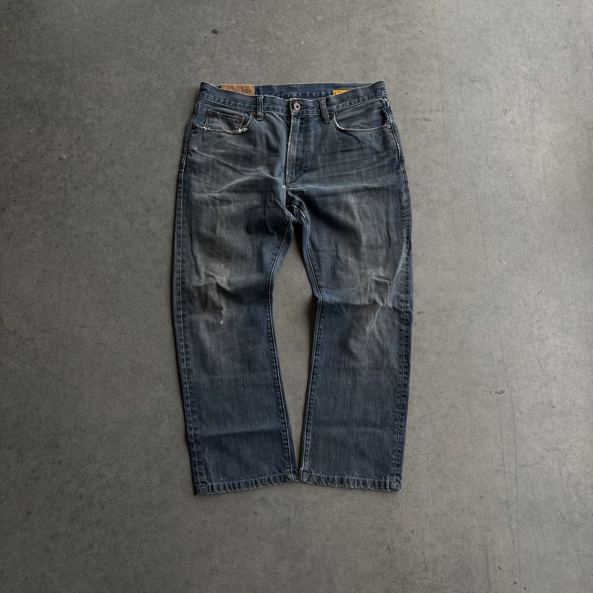 Gap × Vintage Vintage Gap Baggy Distressed Jeans 33x32 1969 Fit Washed Size US 33 - 3 Thumbnail