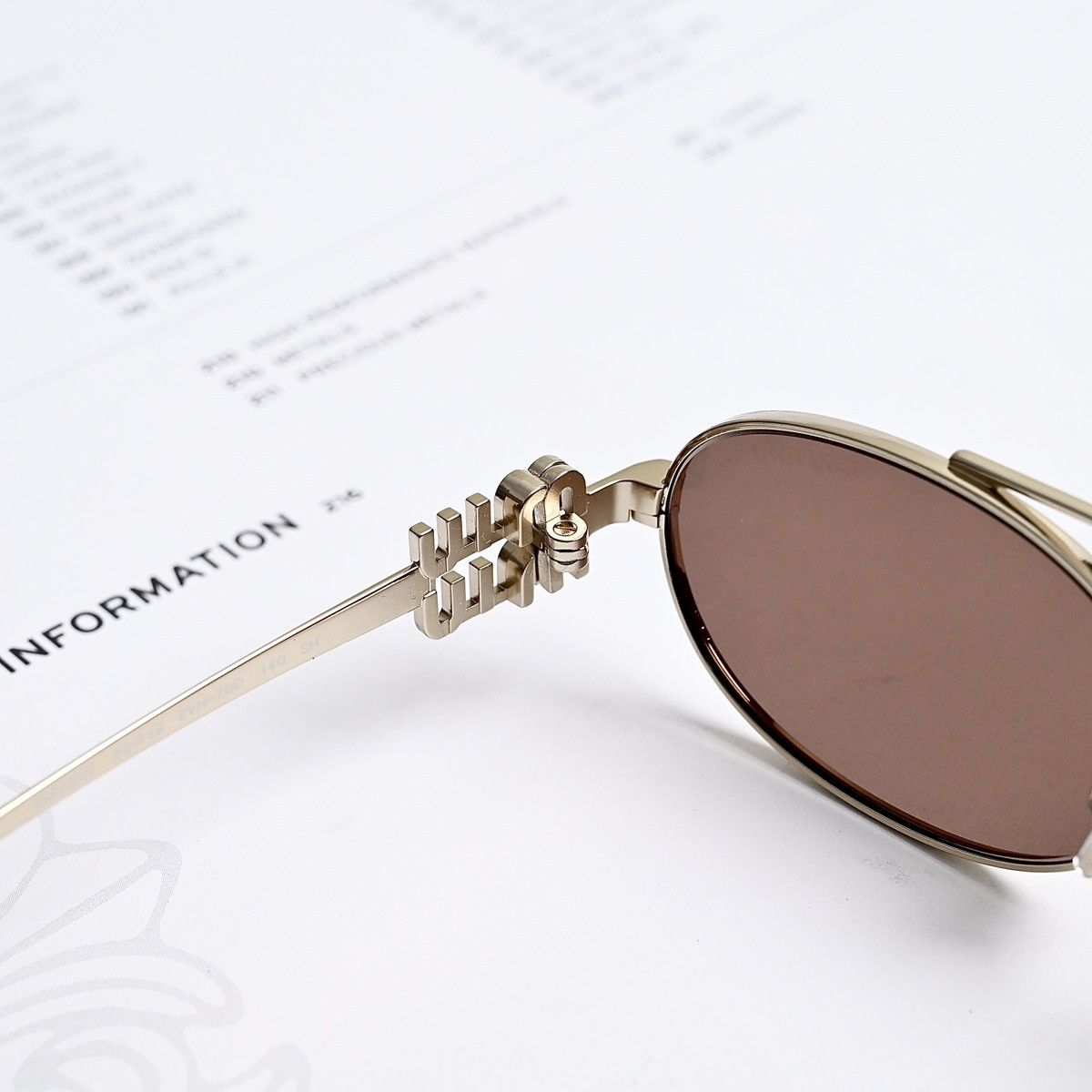 Miu Miu MIU MIU 0MU 54ZS SUNGLASSES Size ONE SIZE - 8 Thumbnail