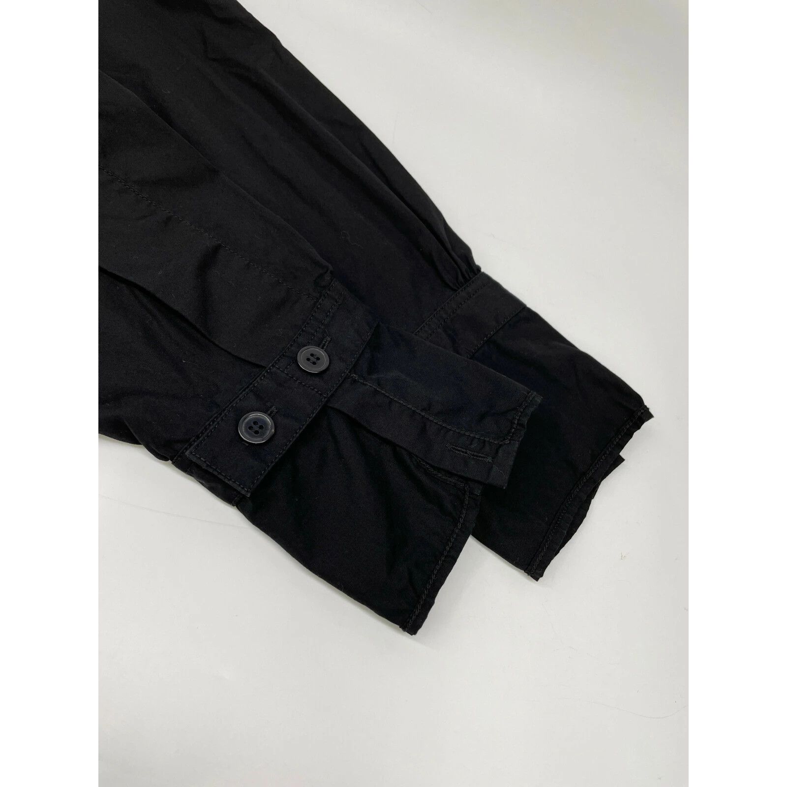 Yohji Yamamoto Yohji Yamamoto Pour Homme Black Stand Color Shirt Size US M / EU 48-50 / 2 - 6 Thumbnail