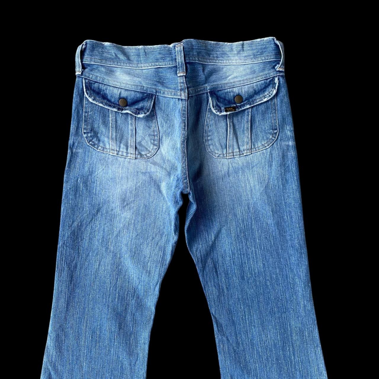 Lee RARE Vintage Lee Riders Button Slit Flare Jean-70s/80s Style Size US 29 - 14 Thumbnail