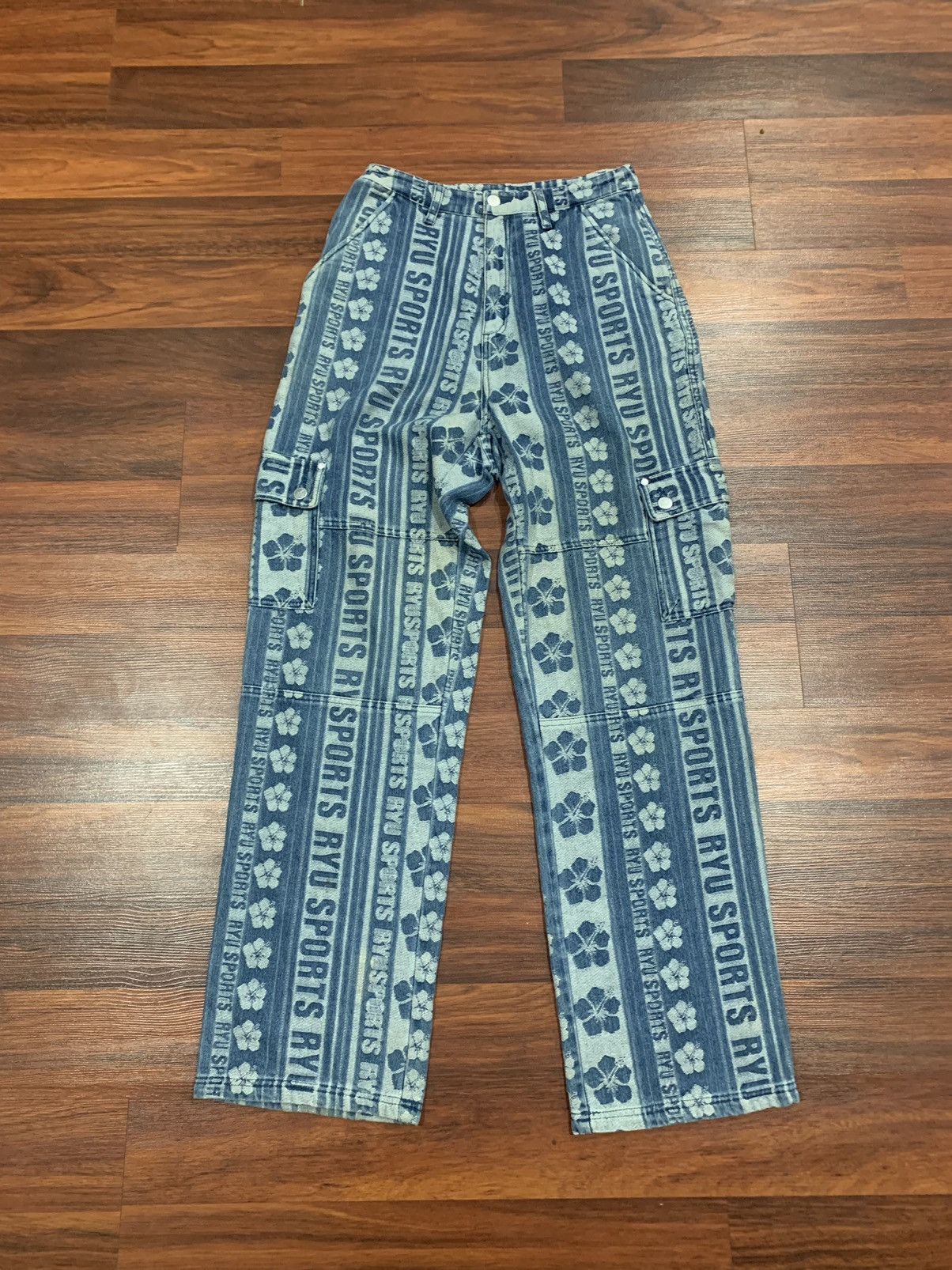 If Six Was Nine Ryu Sports Fullprint Cargo Pants Size US 28 / EU 44 - 3 Thumbnail