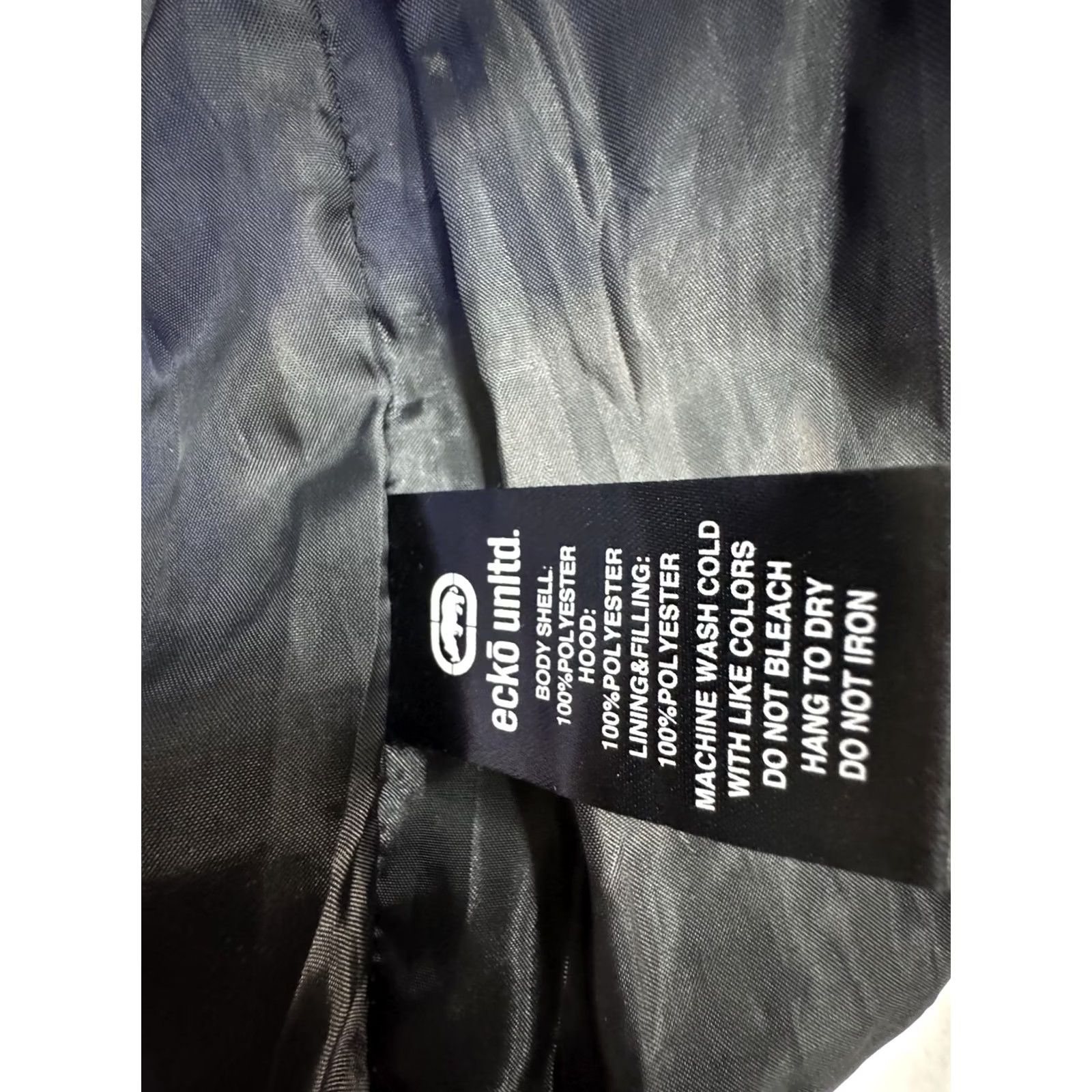 Ecko Unltd. Ecko Unltd. Vest Mens Large Black Quilted Puffer Hooded Full Zip Rhino Logo Size US L / EU 52-54 / 3 - 6 Thumbnail