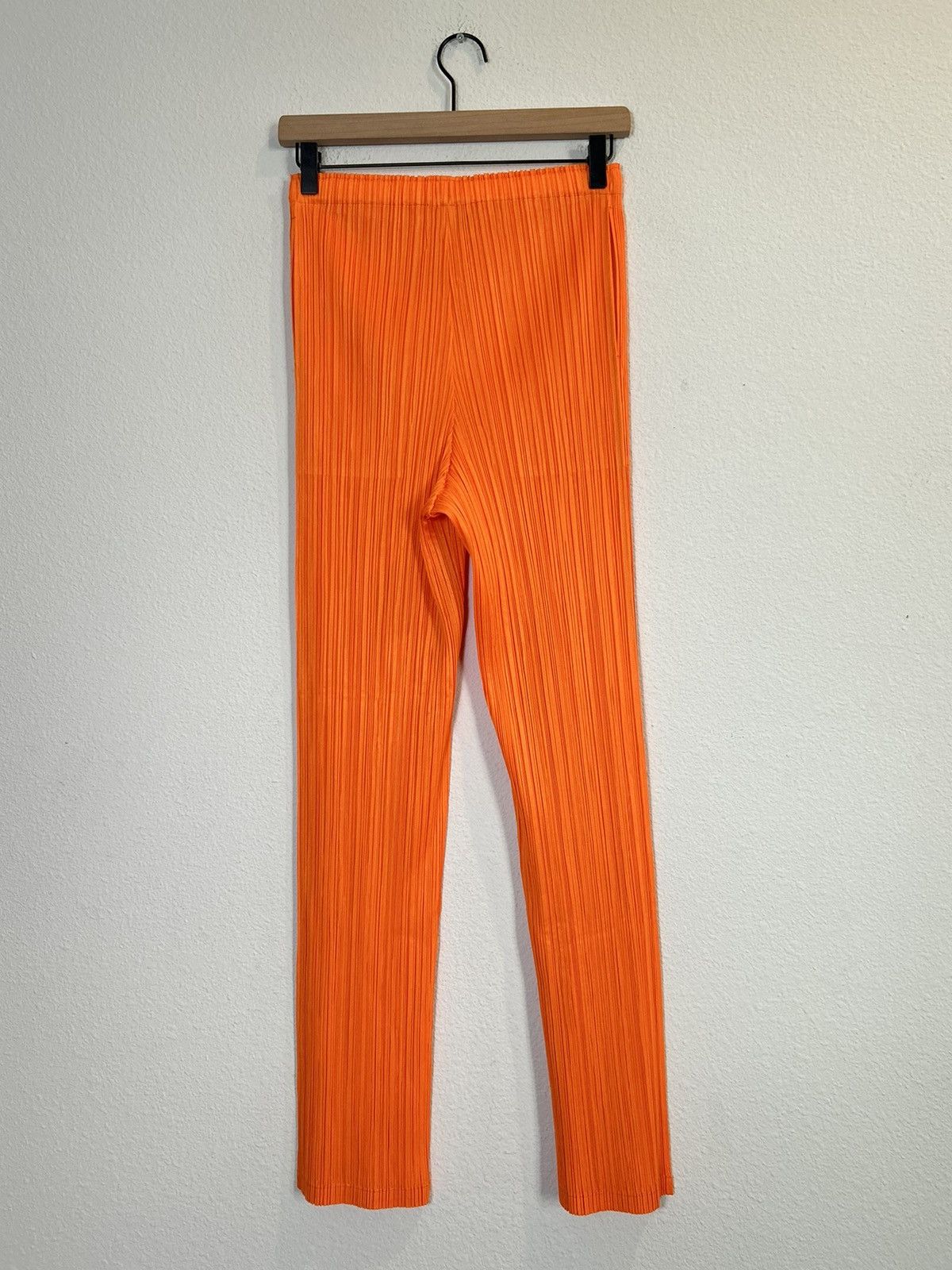 Pleated Slim Leg Pants