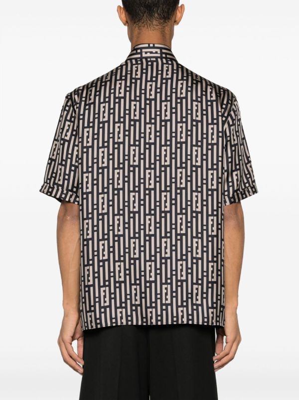 Fendi o1loc1c0824 Shirt in Black/Ecru Size US XL / EU 56 / 4 - 2 Thumbnail