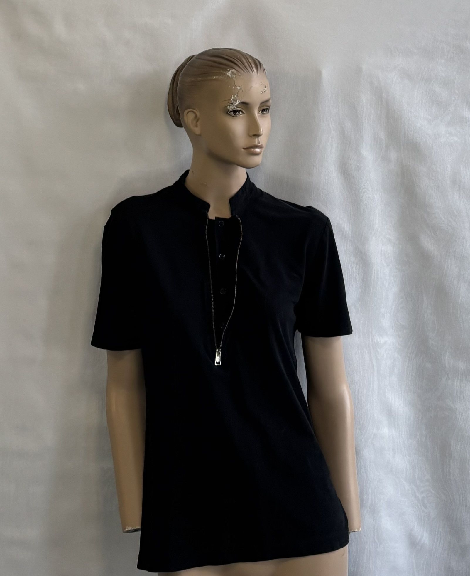 Versace Versace Collection Black T-Shirt 1/4 zip size. L Size L / US 10 / IT 46 - 2 Thumbnail