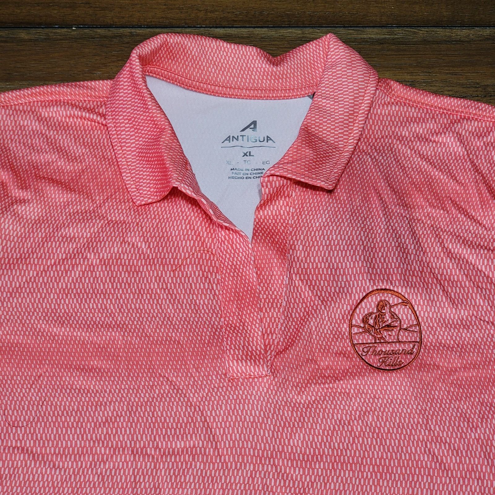 Antigua Antigua Coral "Thousand Kills" Golf Polo -Size Ladies XL NWT Size XL / US 12-14 / IT 48-50 - 2 Thumbnail